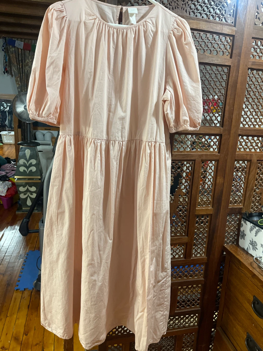 H&M Pink Cotton Dress Size L