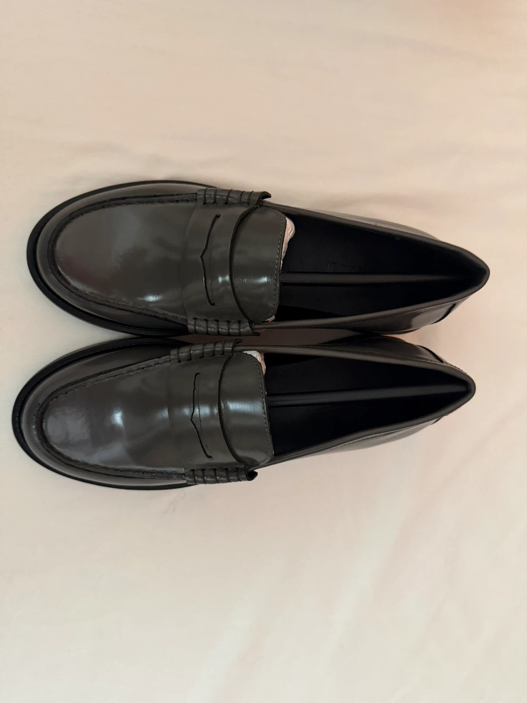 Steve Madden Women Loafers 8.5 Grey Leather | NEW - photo 2