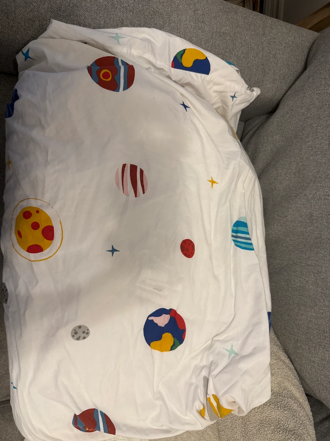 Kids Duvet Cover with Planet Design