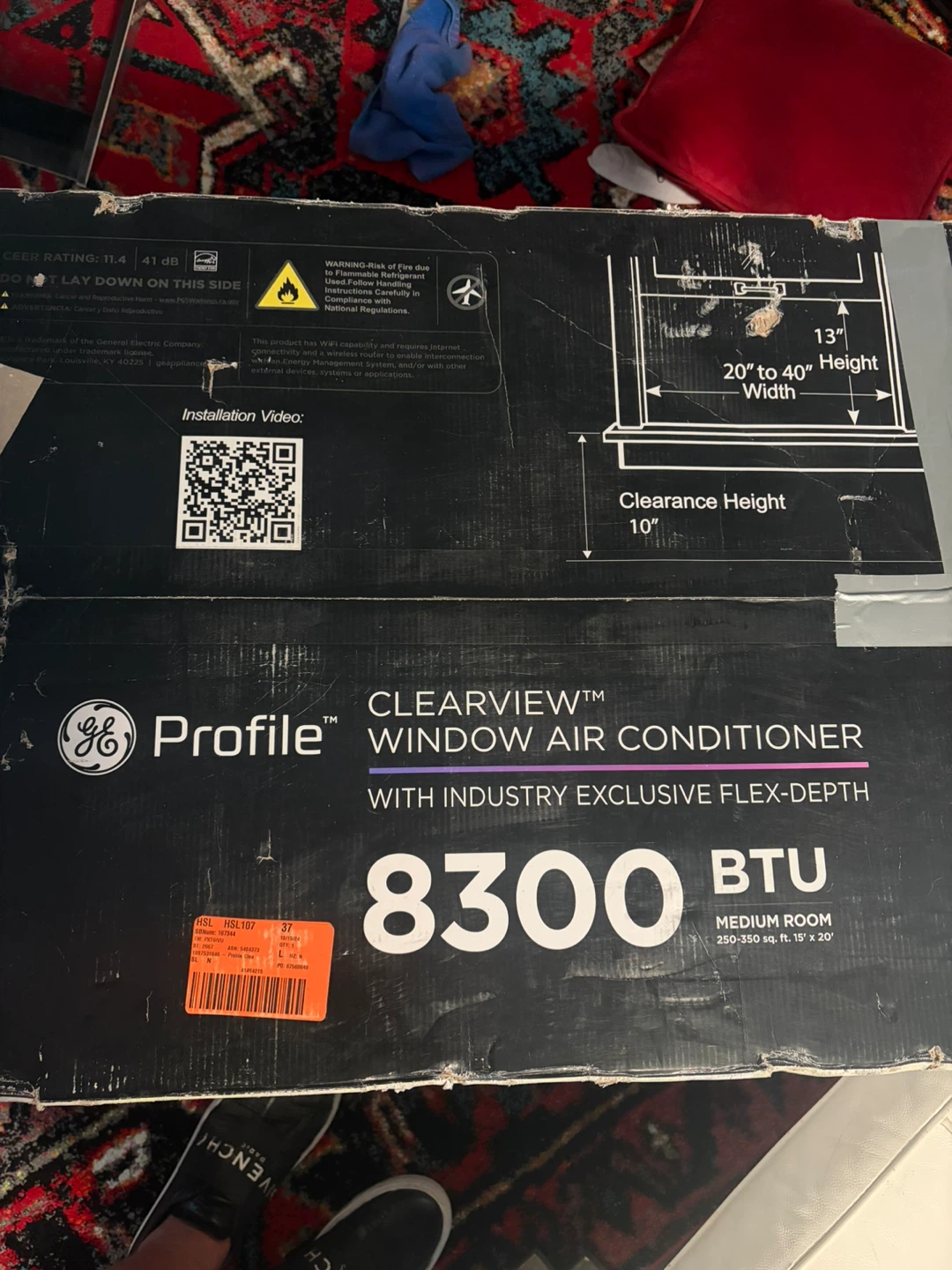 GE Profile Clearview Window Air Conditioner 8300 BTU