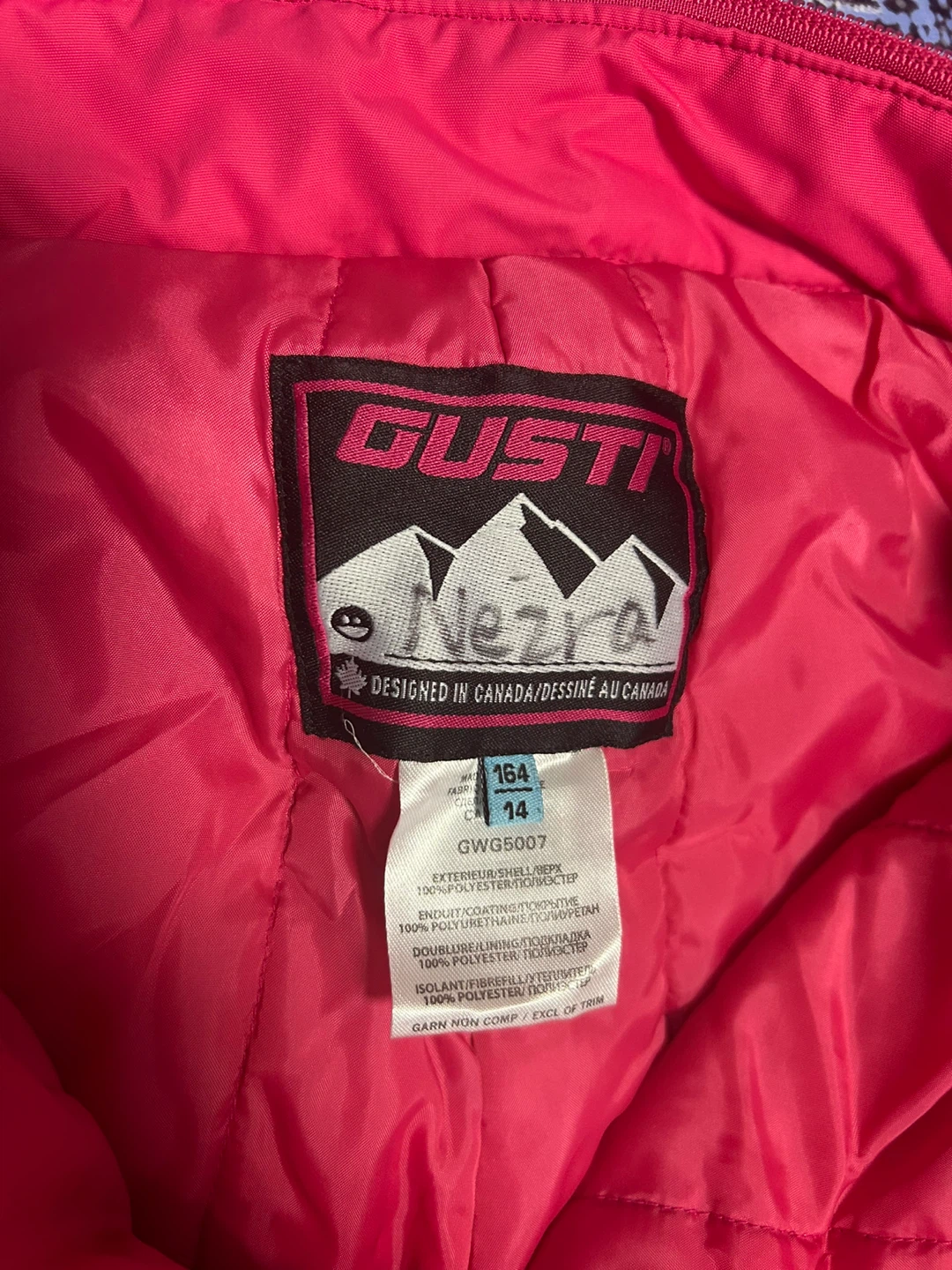 Gusti Kids Ski Pants - Pink - photo 2