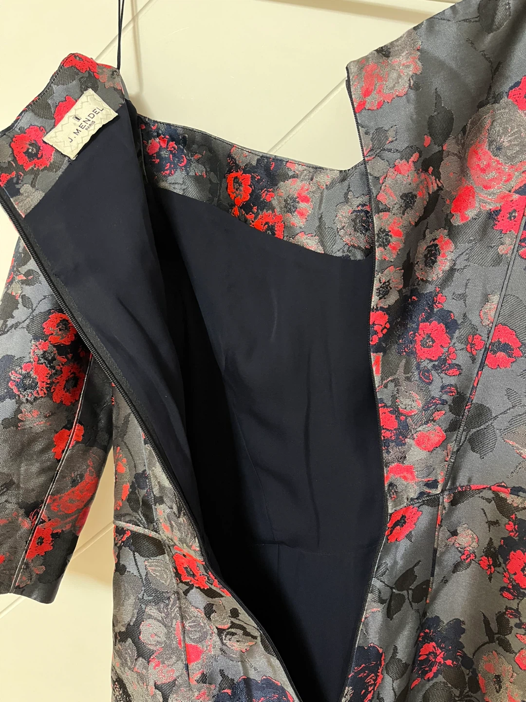 J. Mendel Luxury Floral Silk Dress Size 4 - photo 3