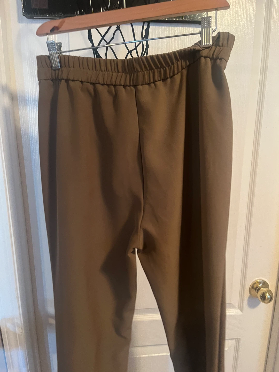 ONLY Brown Elastic Waist Pants - photo 4