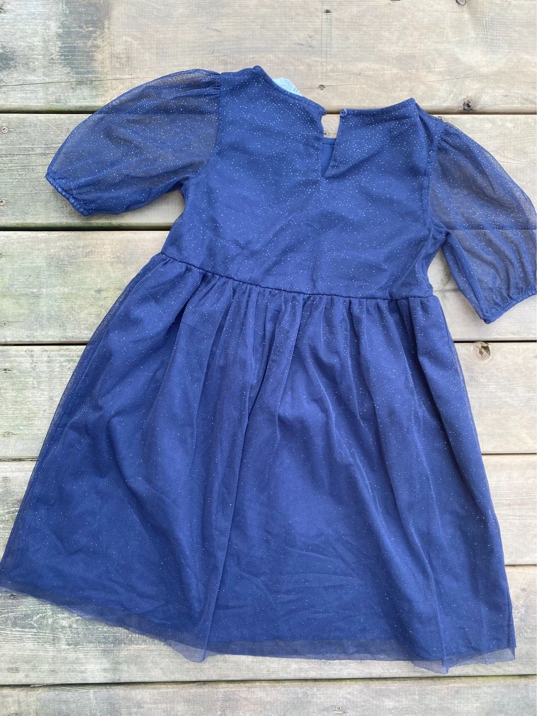 H&M Navy Sparkle Tulle Dress