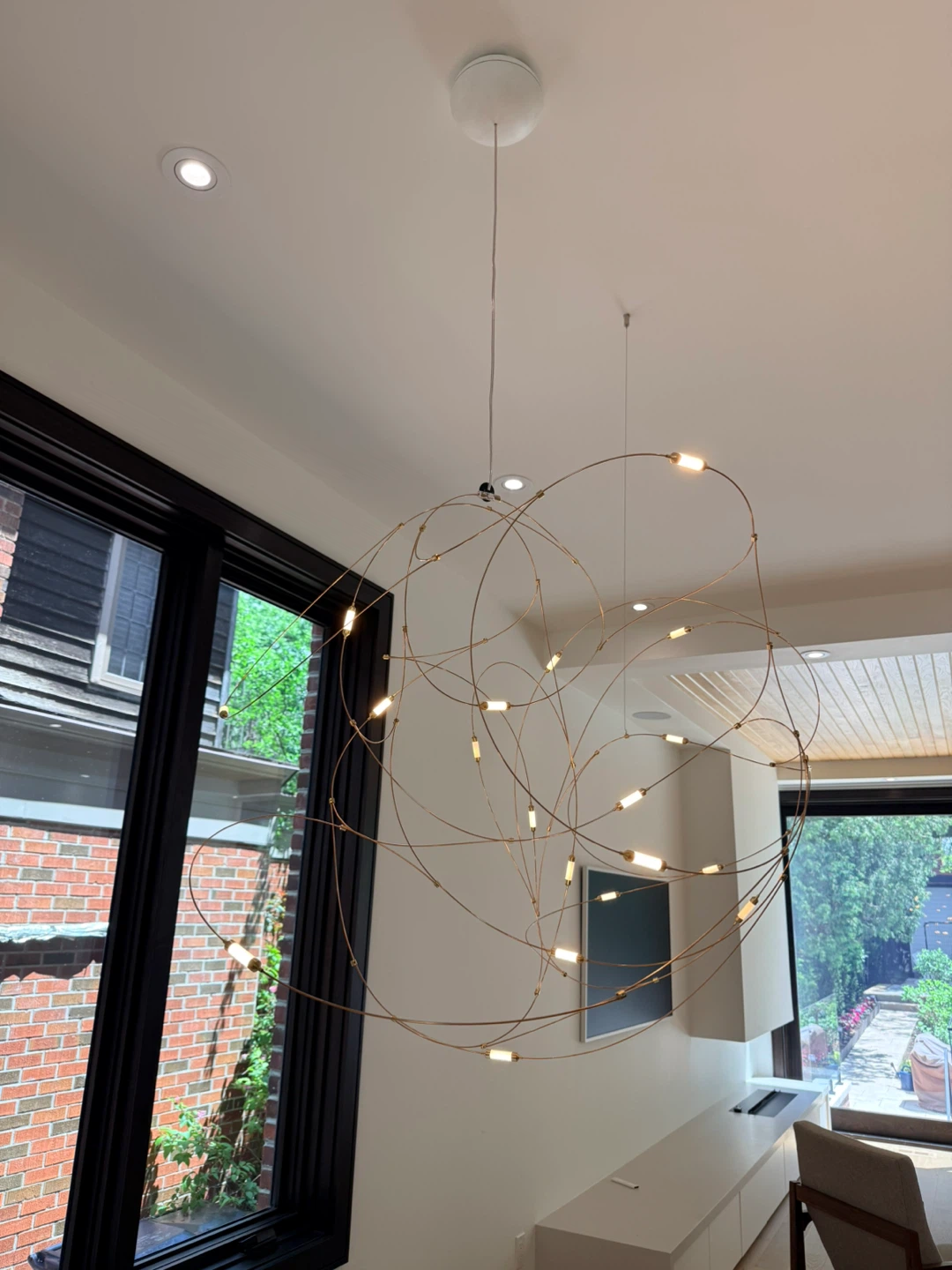Moooi Flock of Lights Modern Wire Chandelier Light Fixture - photo 2