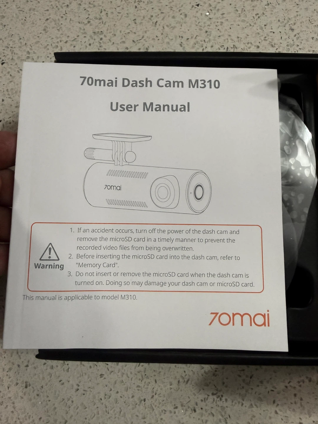 70mai Dash Cam M310 - photo 5