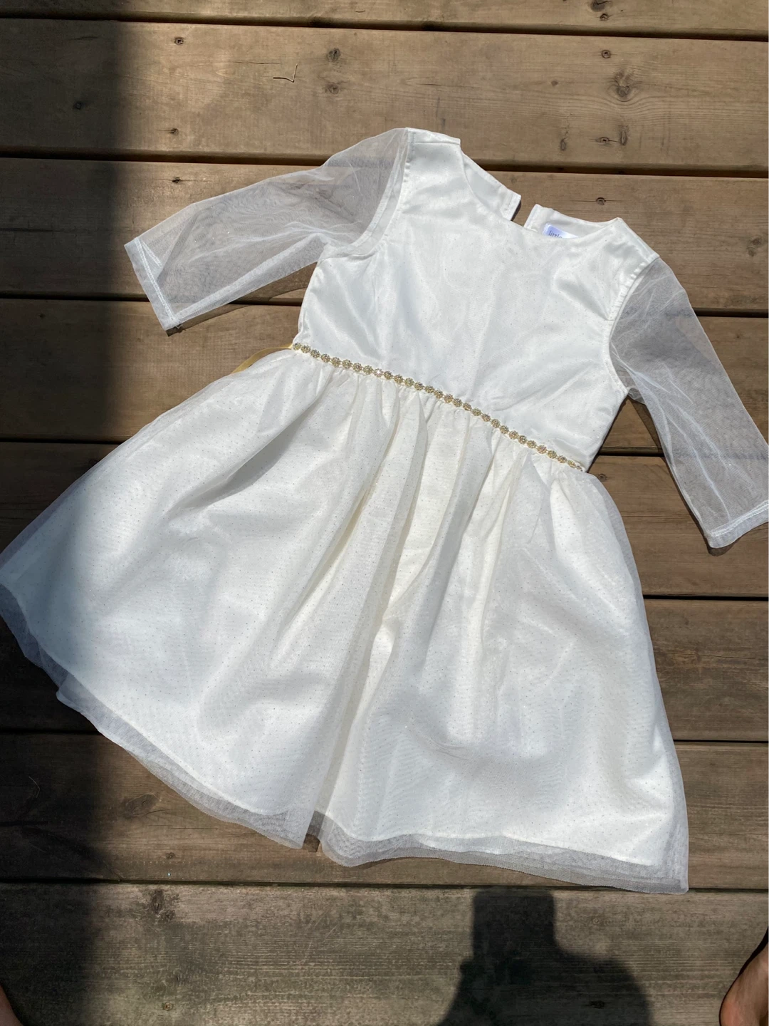 Little Angels White Sparkle Dress