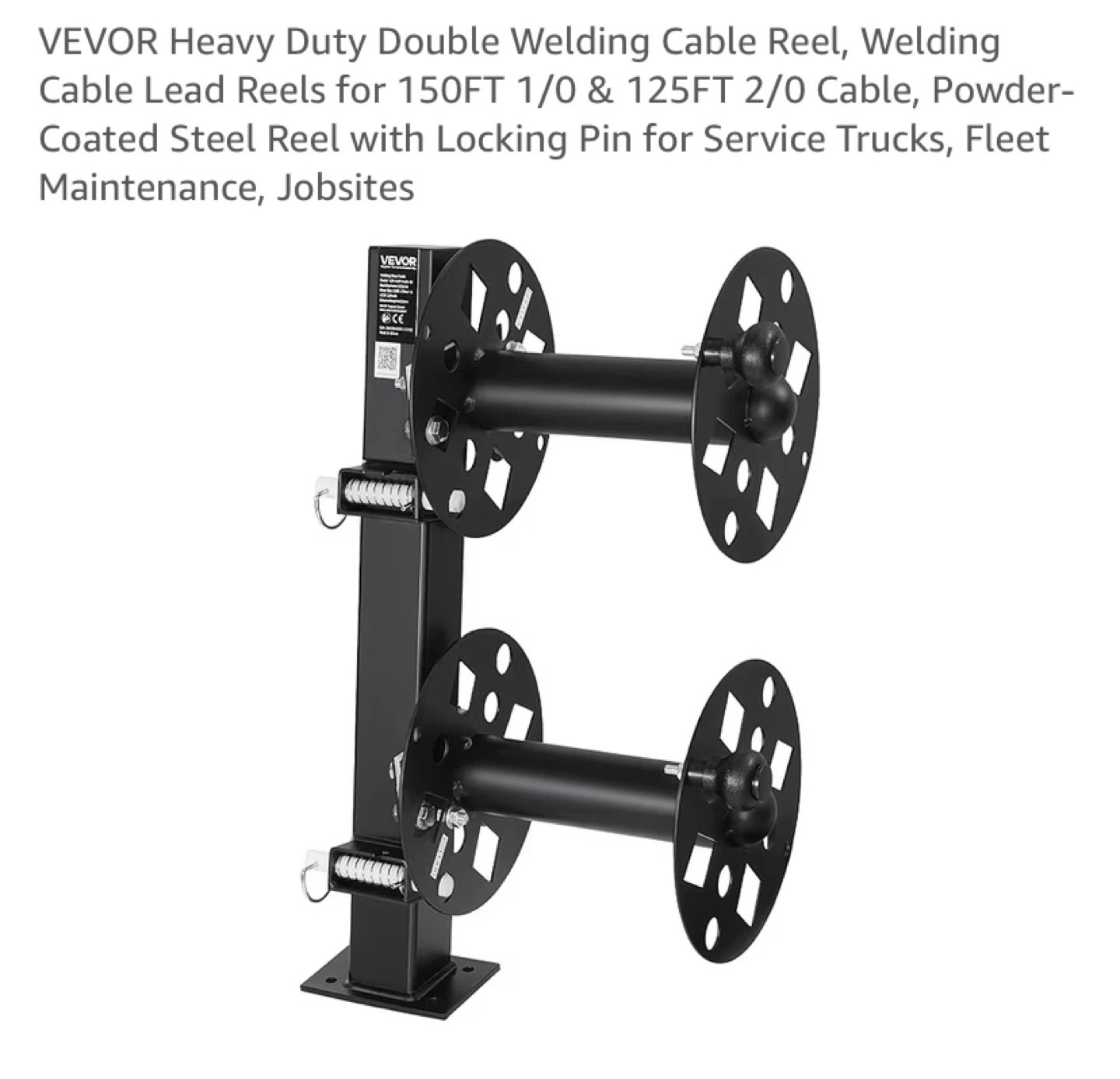 New Heavy Duty Double Welding Cable Lead Reel