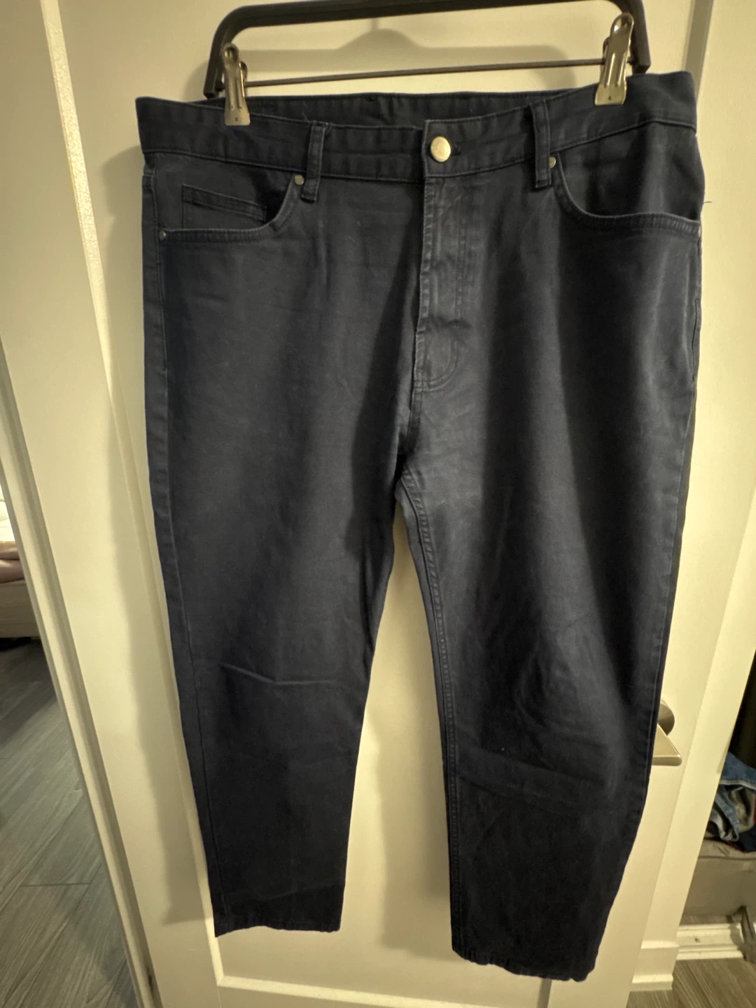 Zara Straight Fit Pants - Navy Blue