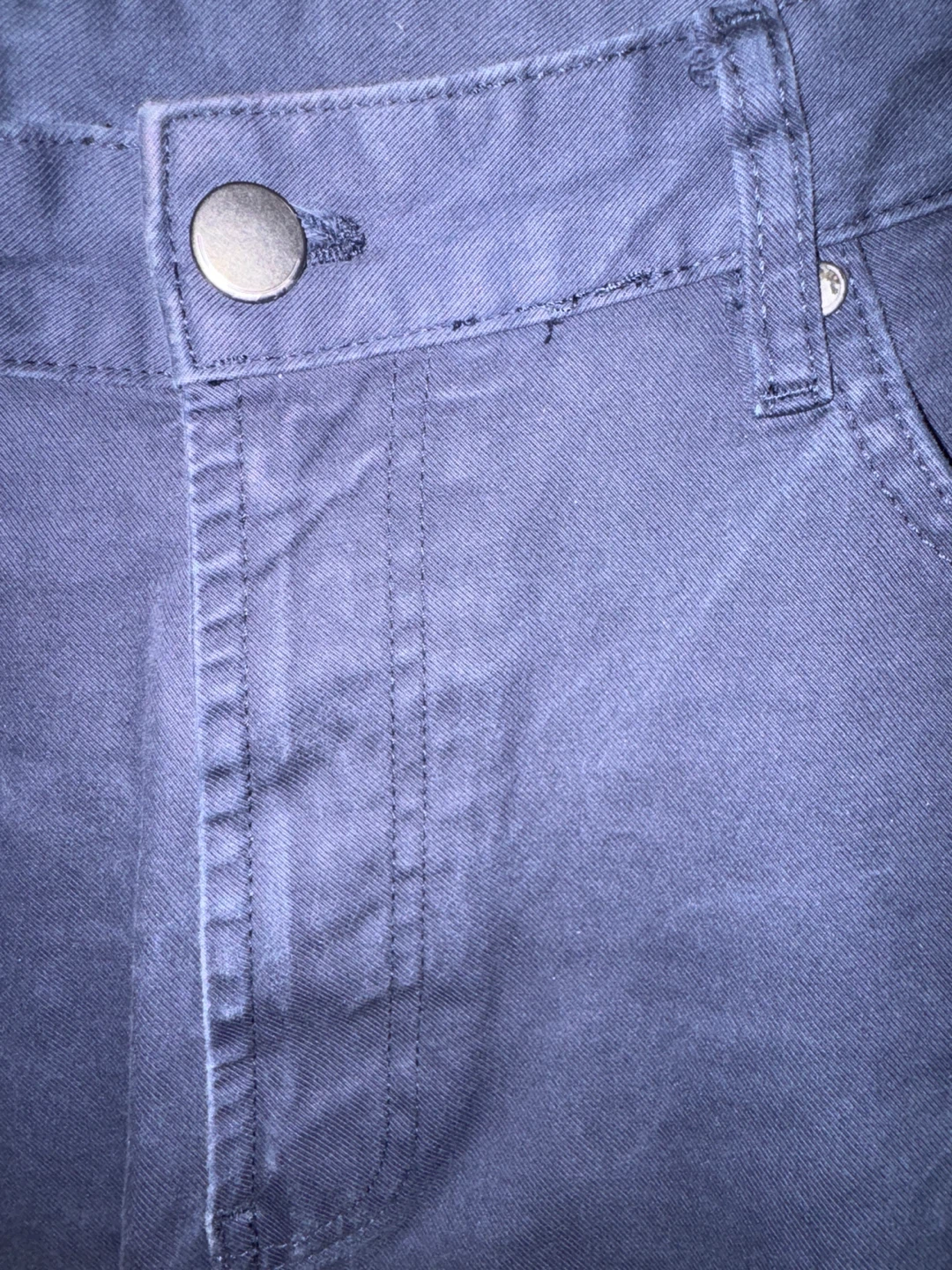 Zara Straight Fit Pants - Navy Blue - photo 2