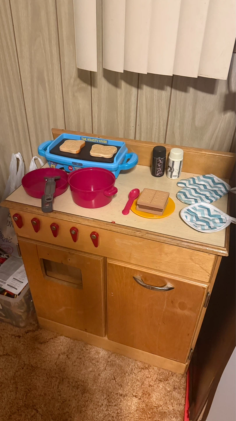 Toy  Play Kitchen Set firm price - photo 3