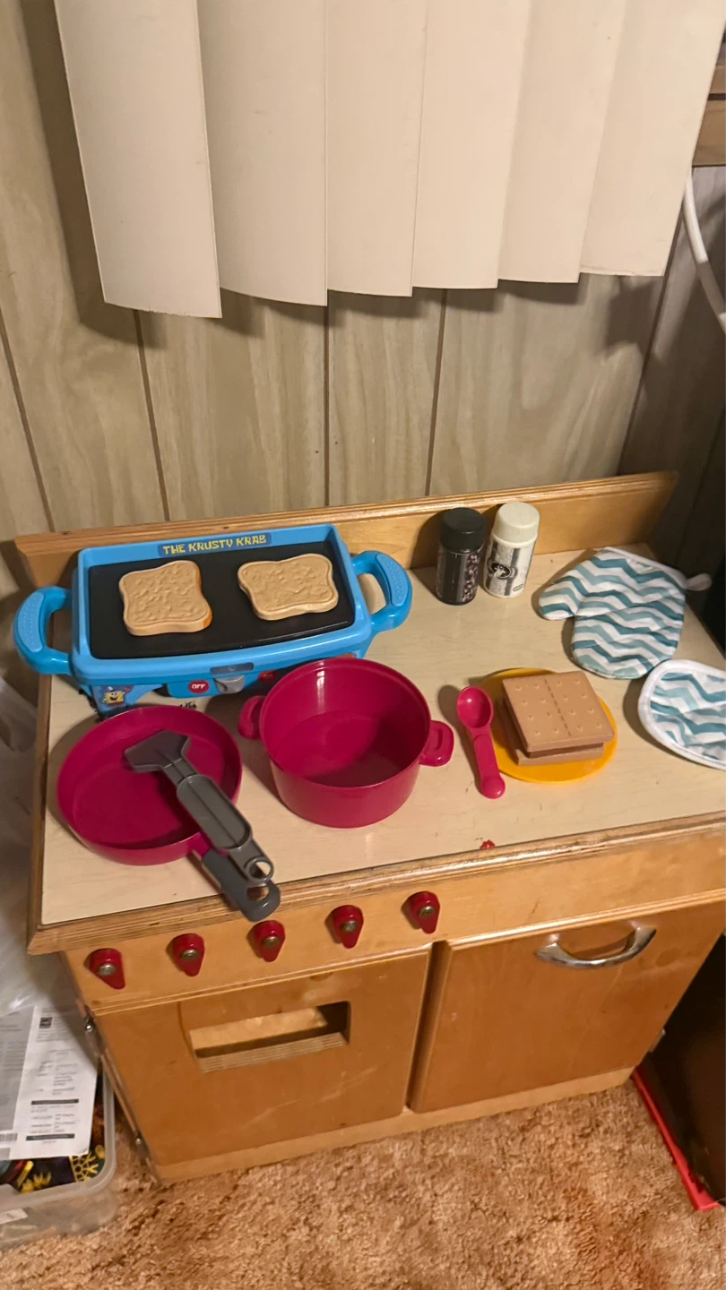 Toy  Play Kitchen Set firm price - photo 2