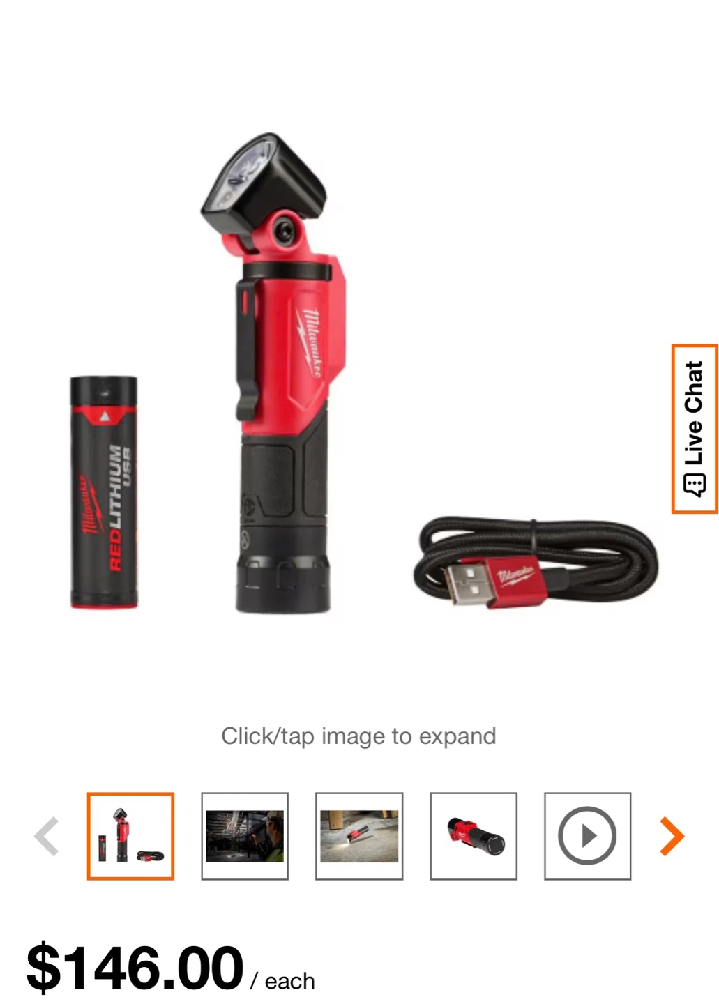 Milwaukee REDLITHIUM USB 500L Pivoting Flashlight - photo 3