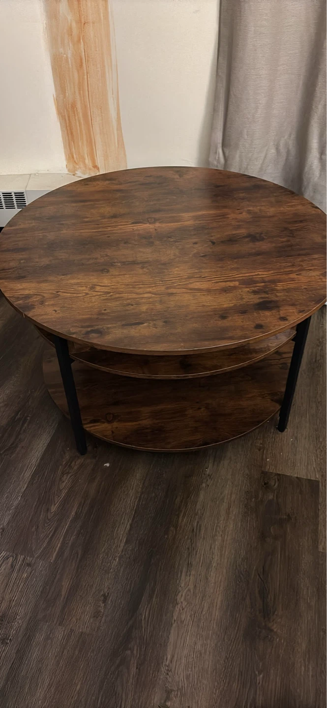 Round Coffee Table with Two Tiers