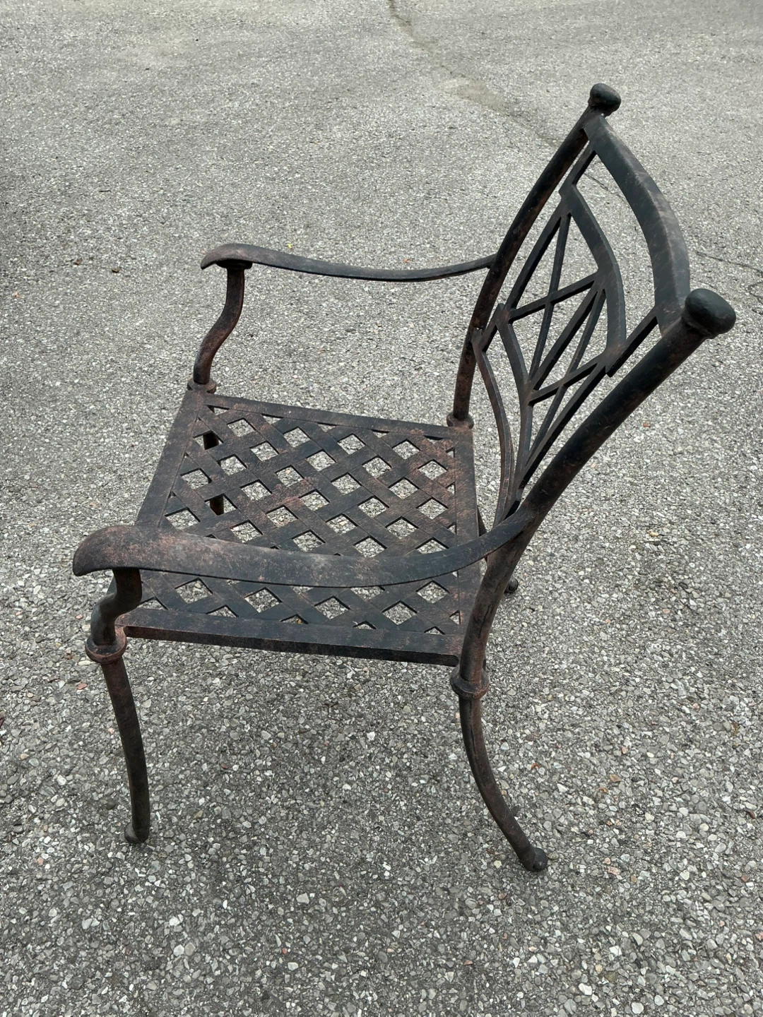 Cast aluminium Patio Dining Set with 8 Chairs and Umbrella - photo 4