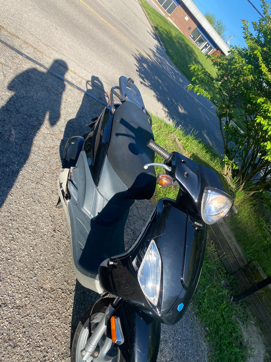 Black Piaggio Scooter