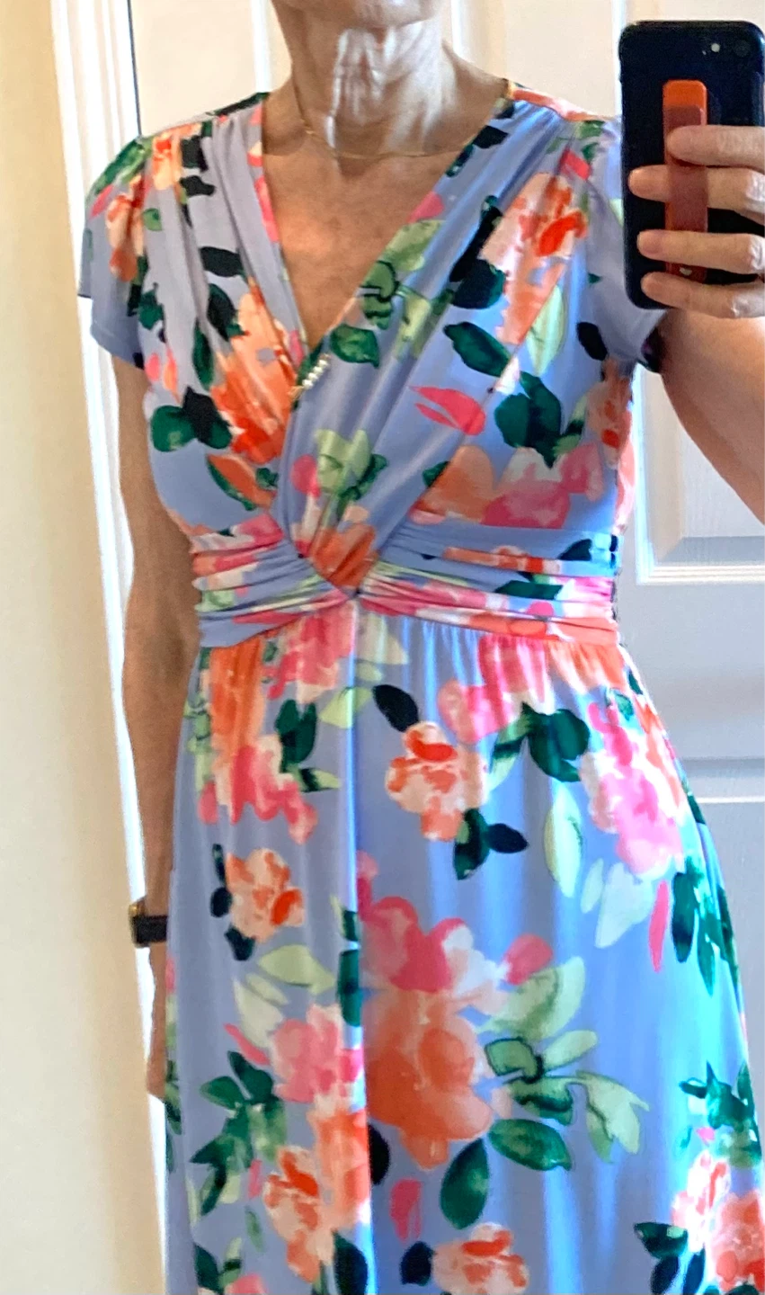 Floral Twist Front summer Dress