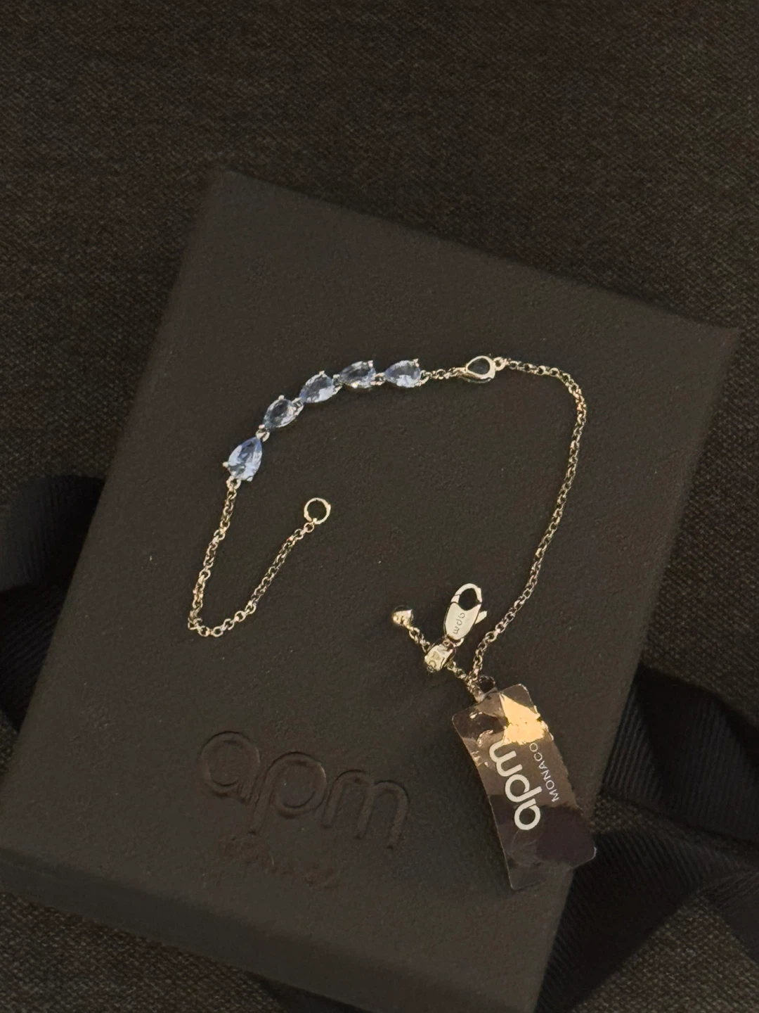 Brand new apm Bracelet with Blue Stones