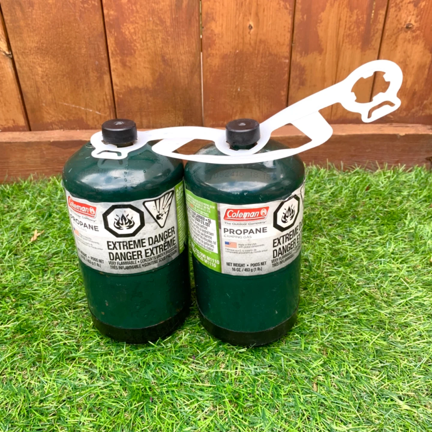 Propane Cylinders Camping Fuel Canisters 1LB Bottles Set Of 2