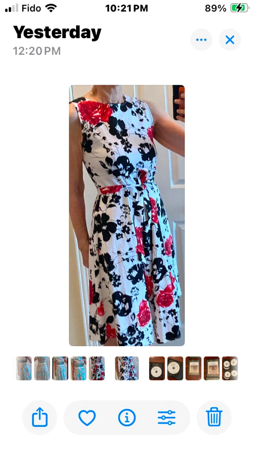 Women's Floral Sleeveless Dress with Belt