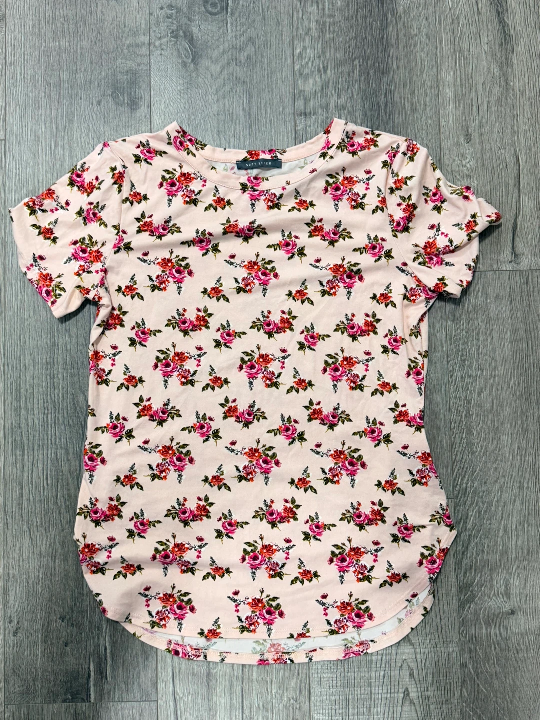 Suzy Shier Floral T-Shirt