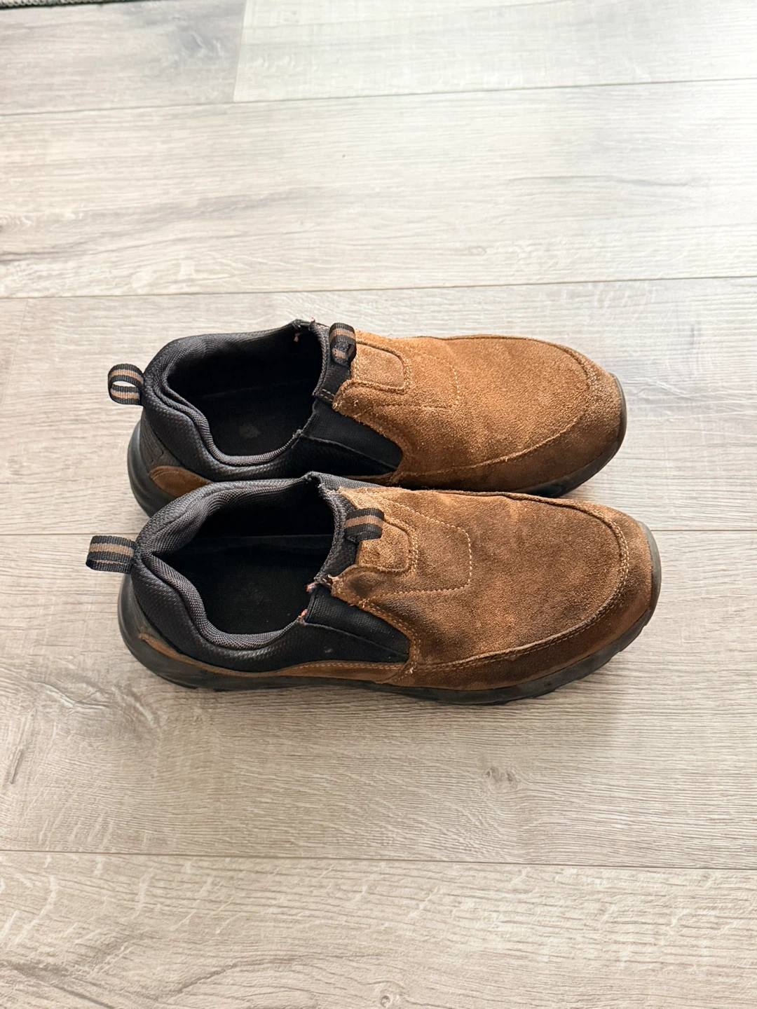 Brown Suede Slip-On Shoes - Size 8 - photo 2