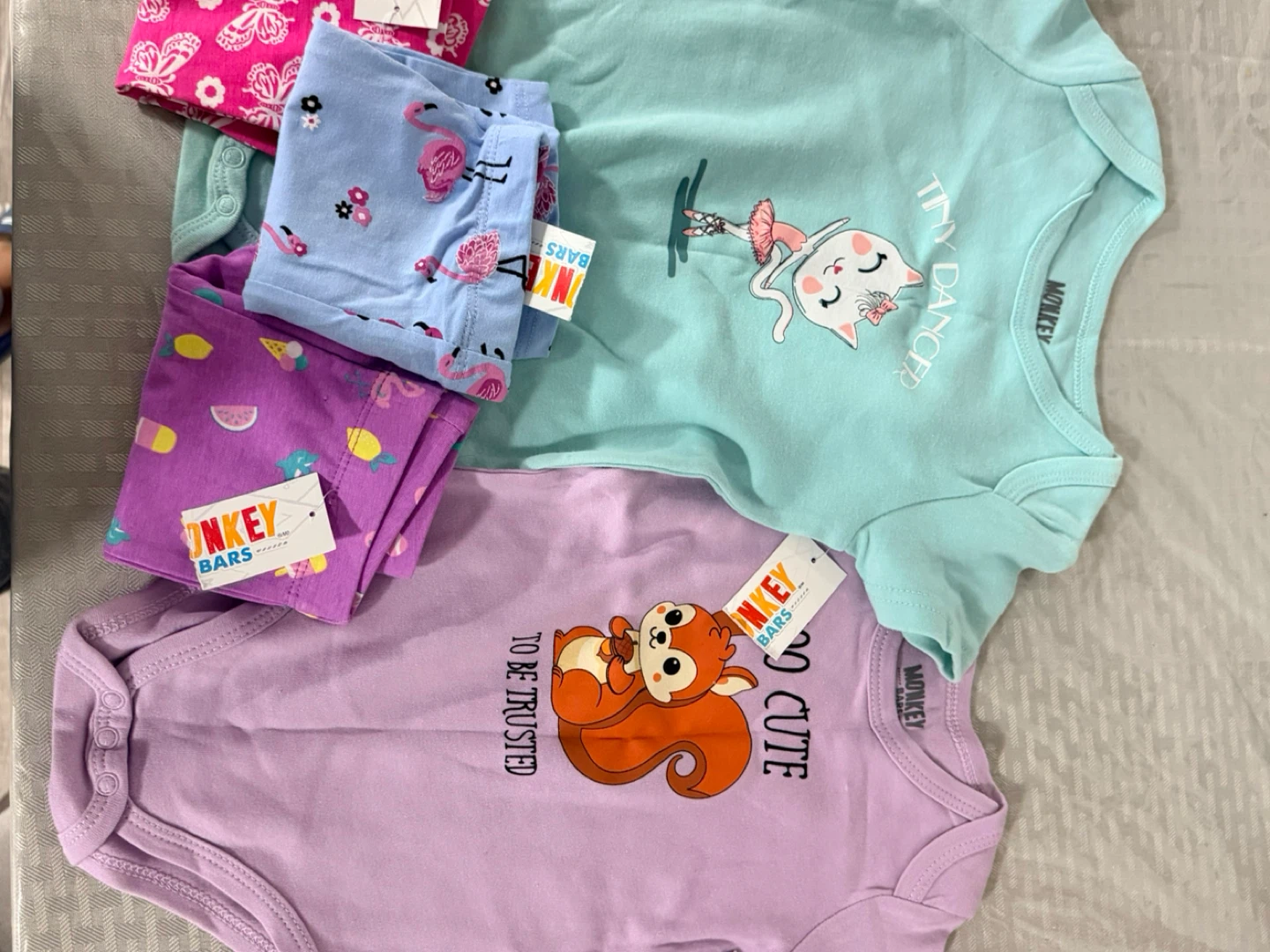 Baby Clothes Bundle - Onesies and Shorts