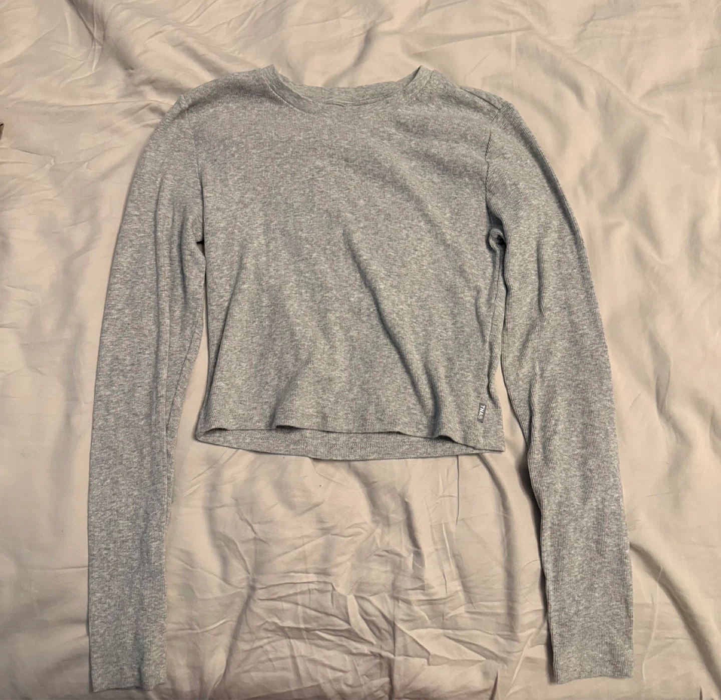 Grey Long Sleeve Top