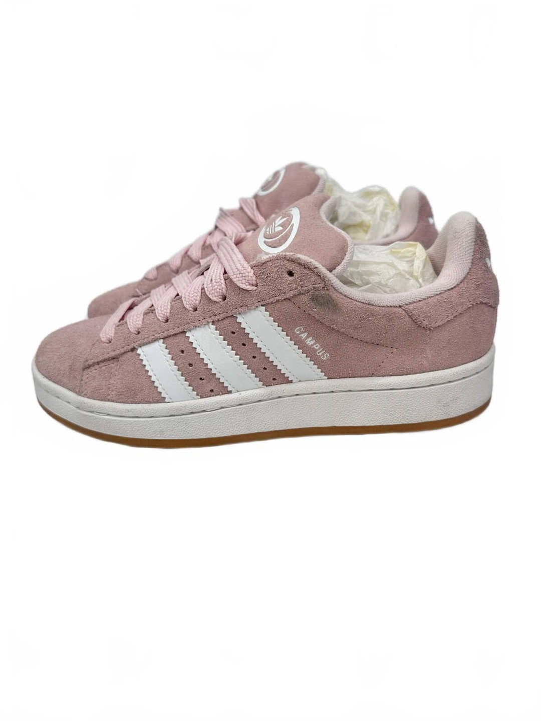 Adidas Campus 00s Clear Pink Cloud White Gum Suede Sneakers US 6 - photo 3