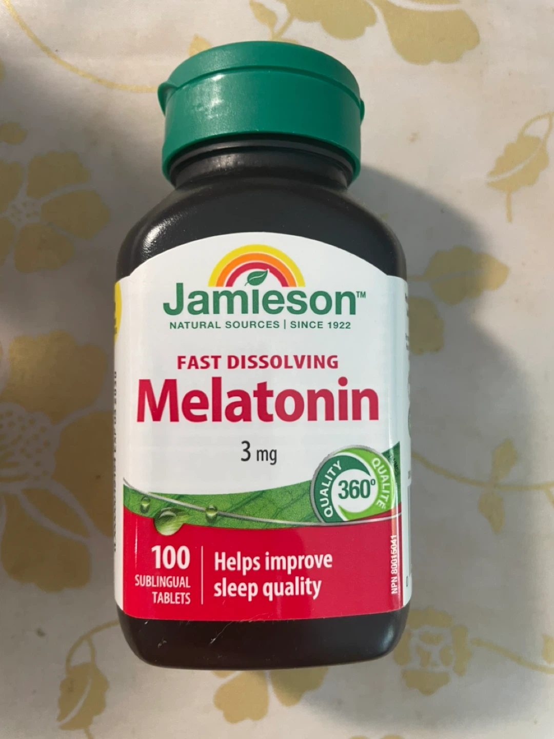 Jamieson Melatonin 3mg Fast Dissolving Sublingual Tablets
