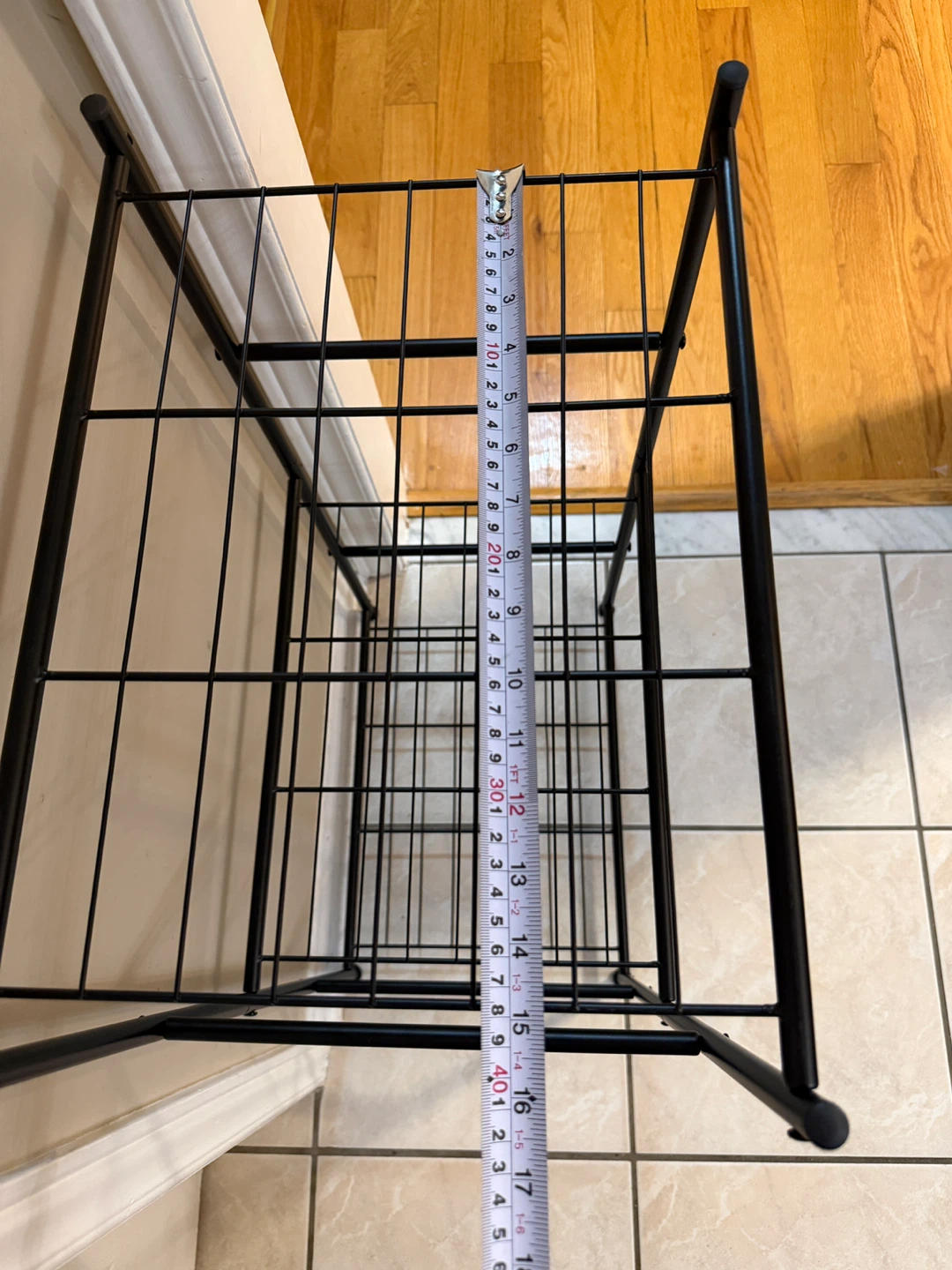 Black 3-Tier Wire Storage Shelf Unit - photo 5