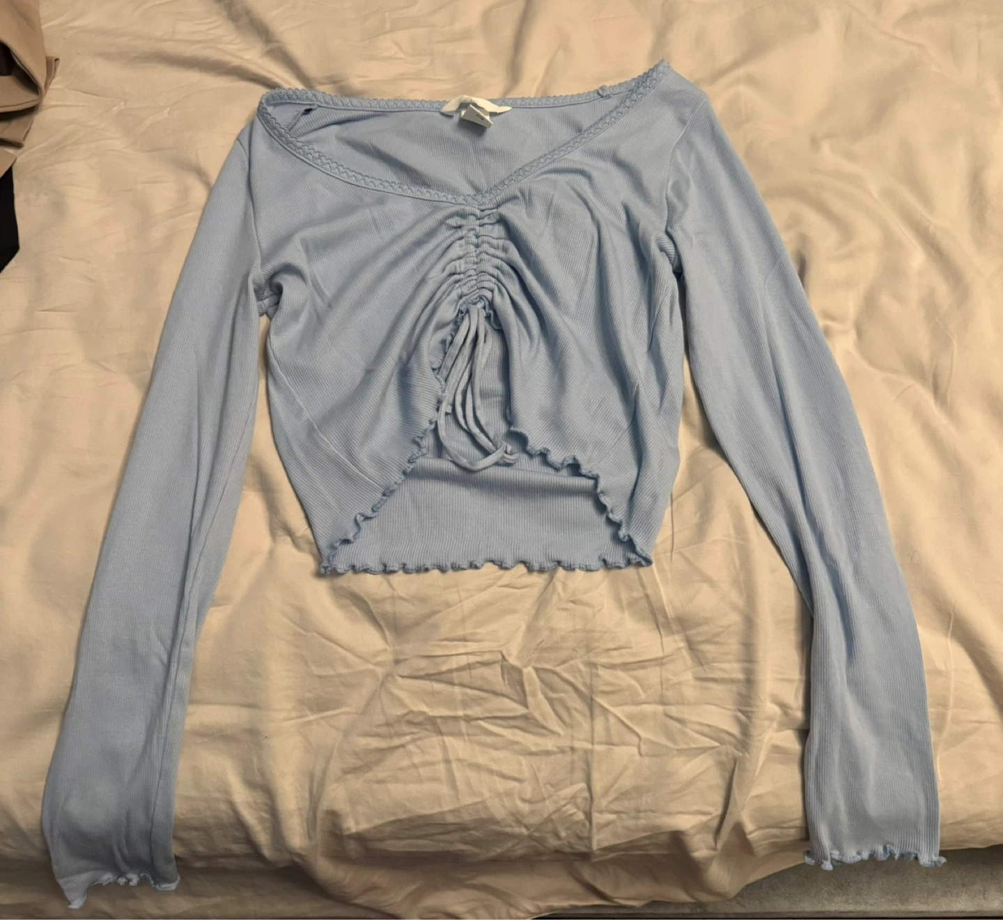 Light Blue Long Sleeve Top