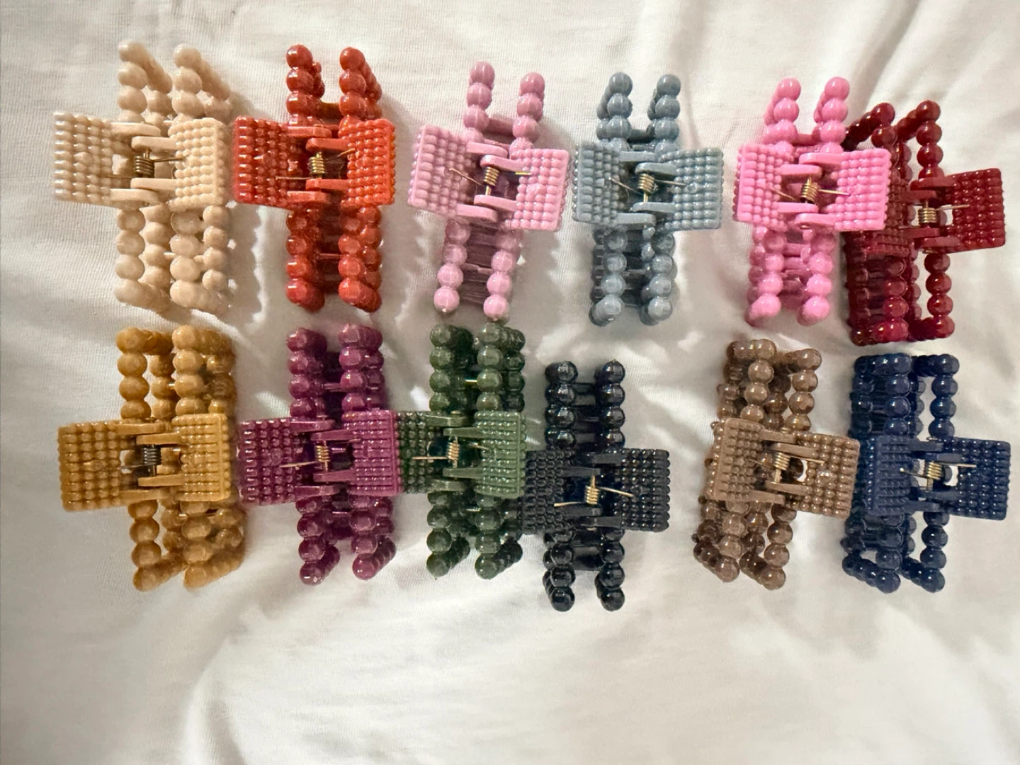 Set of 12 beaded claw clips - photo 5