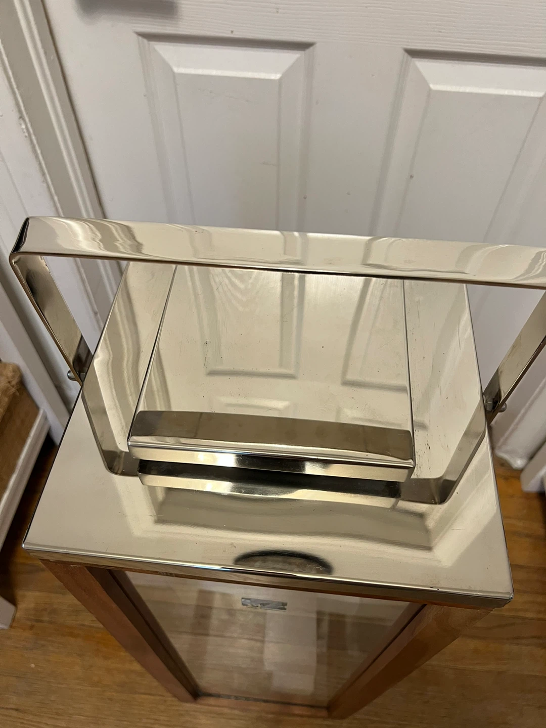 Large Wood and Glass Lantern - photo 4