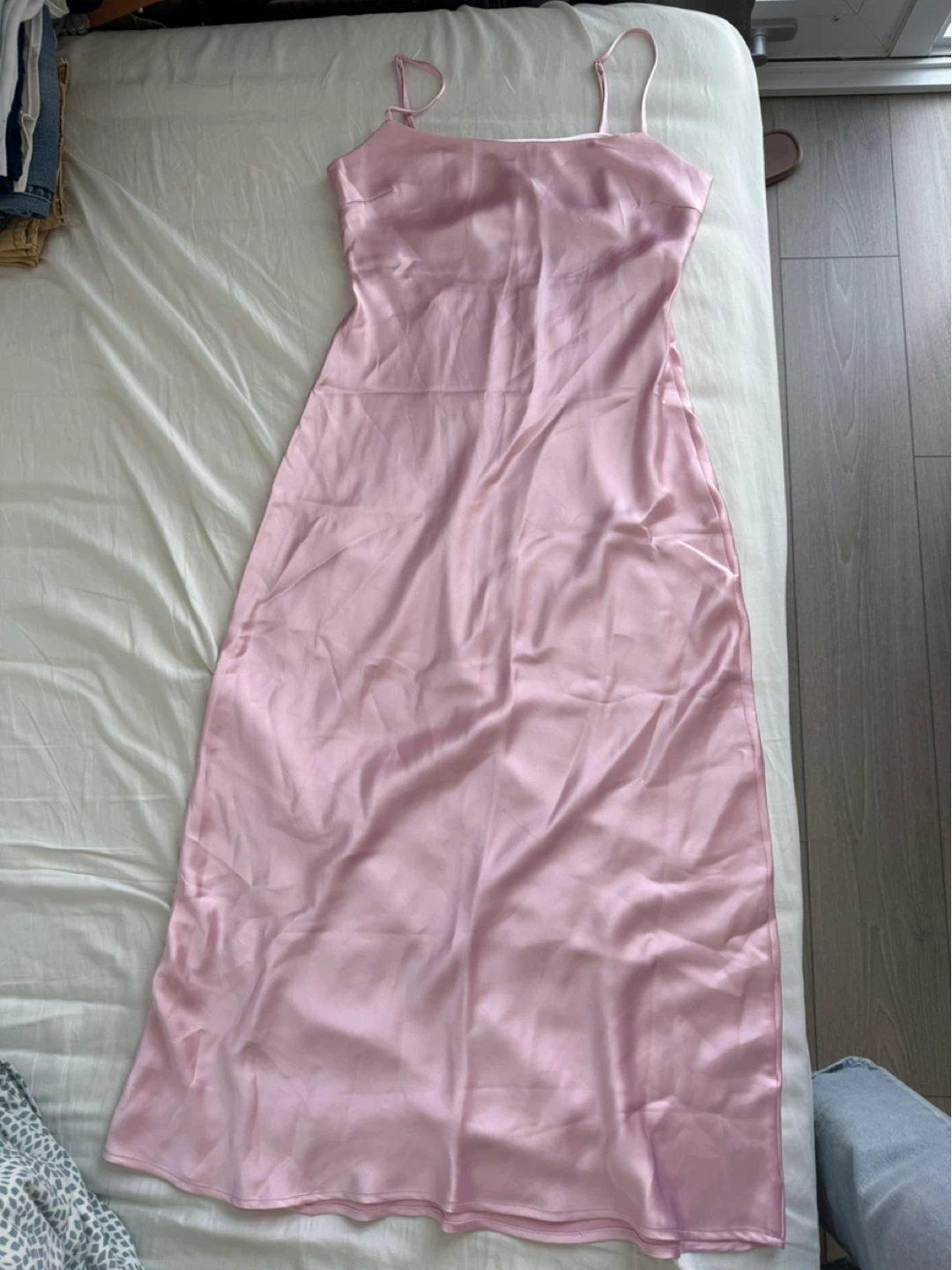 DYNAMITE Pink Satin Slip Dress size S