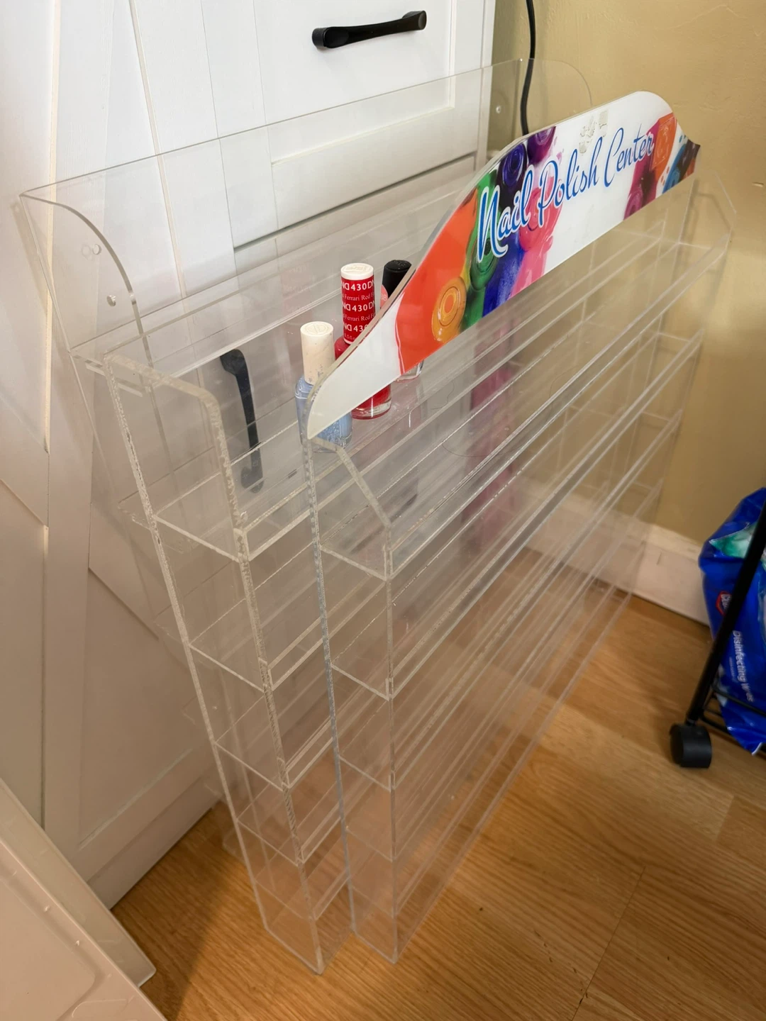 Clear Acrylic Nail Polish Display Center