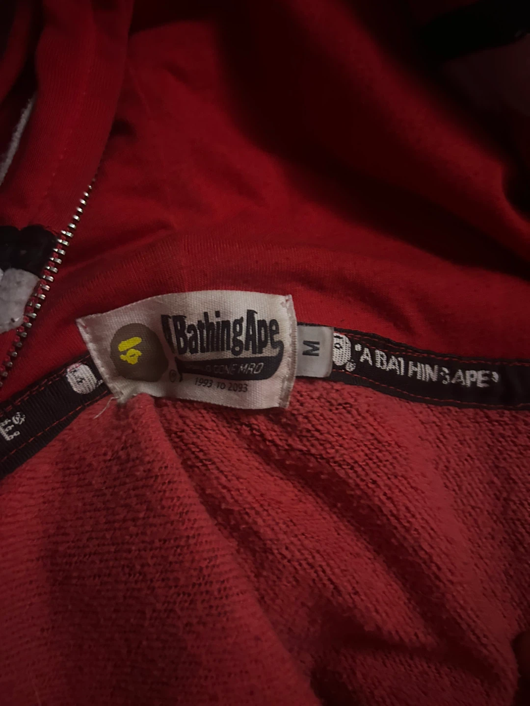 Double hooded red bape hoodie - photo 5
