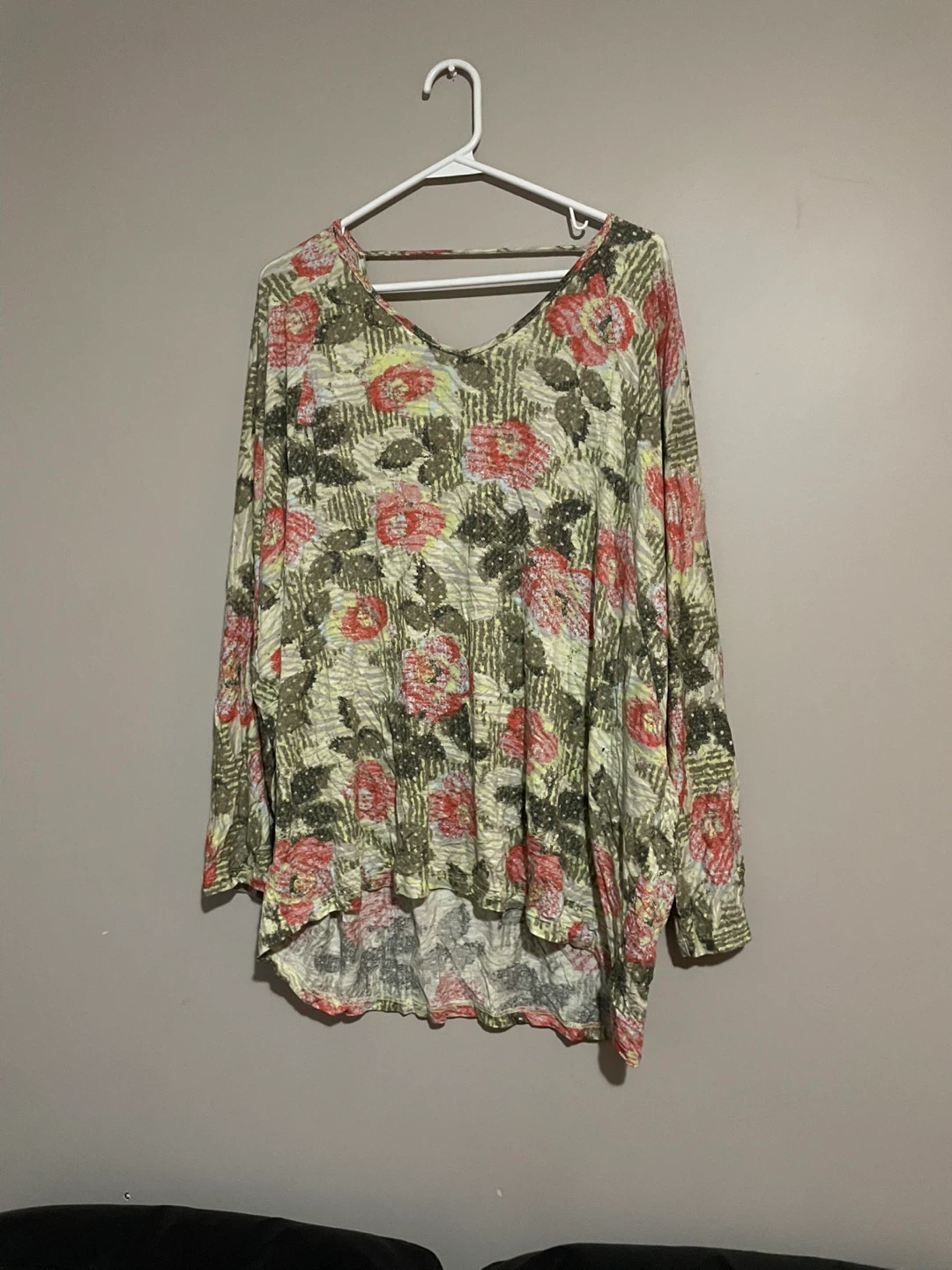 Bellina Floral Print Long Sleeve Top