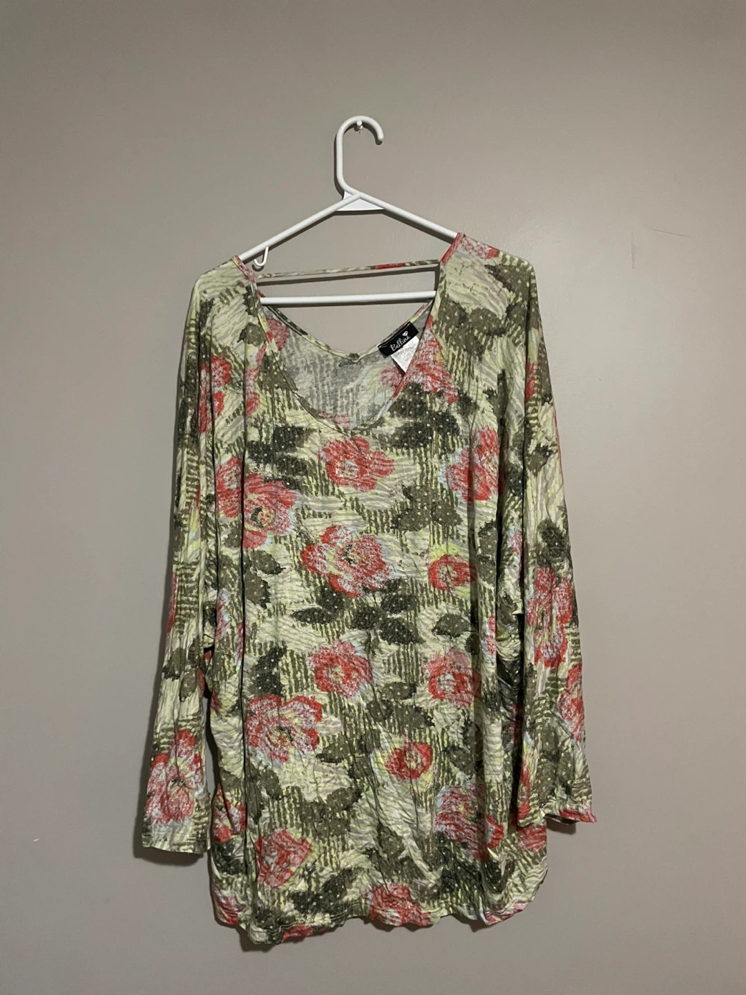 Bellina Floral Print Long Sleeve Top - photo 2