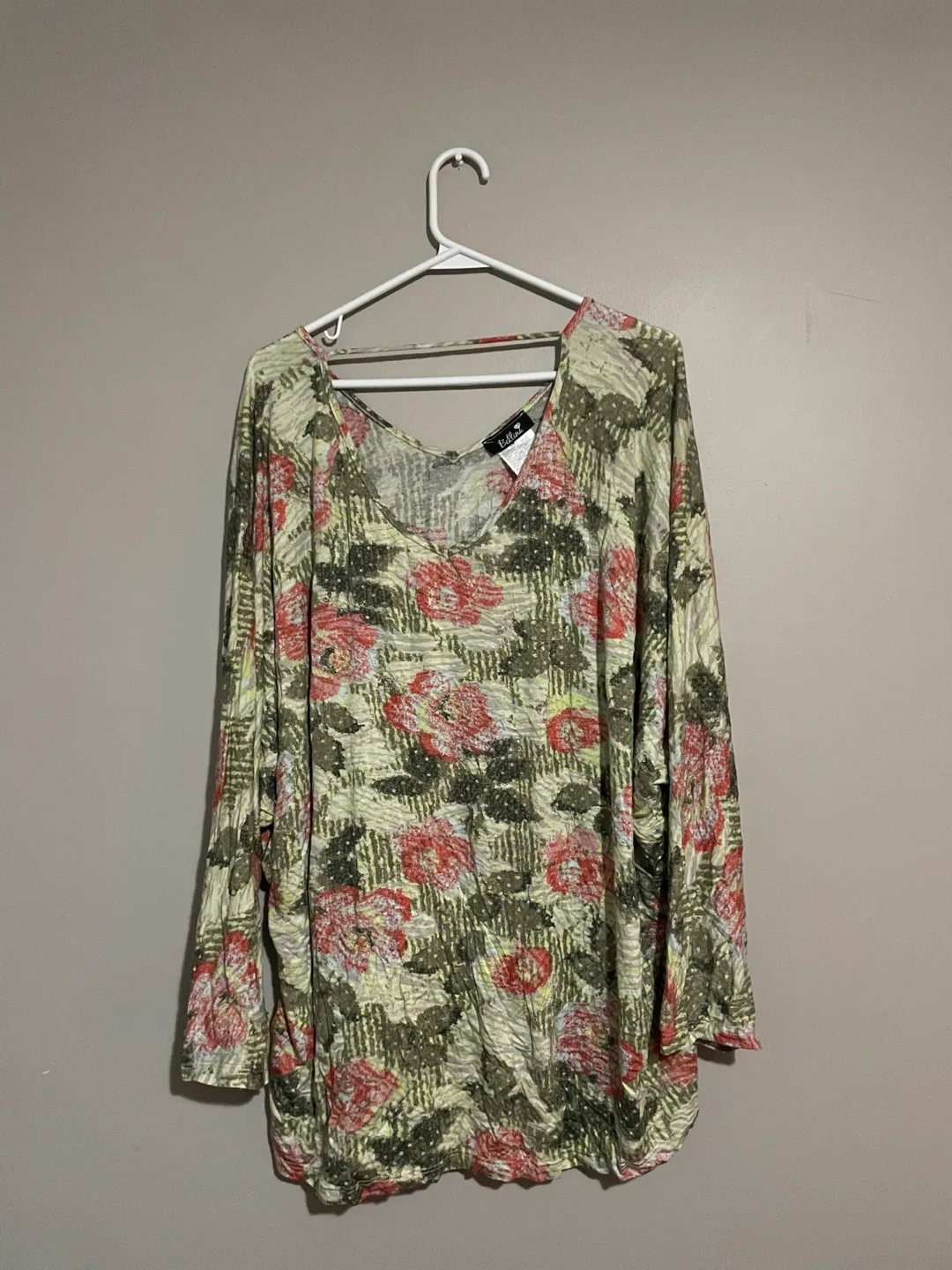 Bellina Floral Print Long Sleeve Top - photo 2