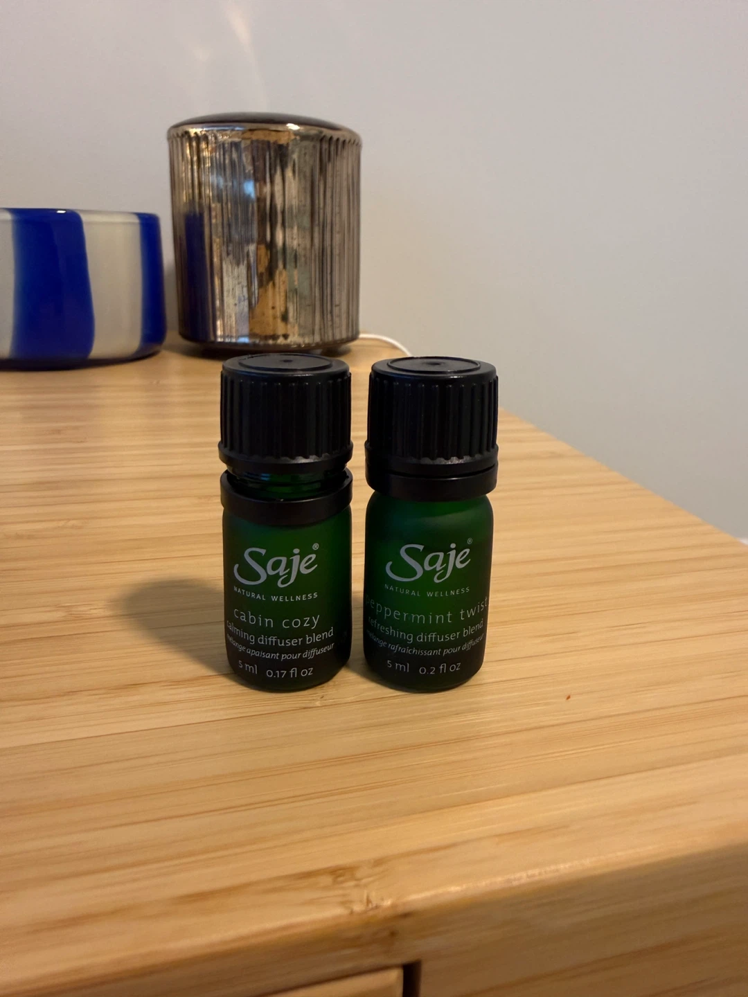 Saje Diffuser Blends - Cabin Cozy & Peppermint Twist 5ml