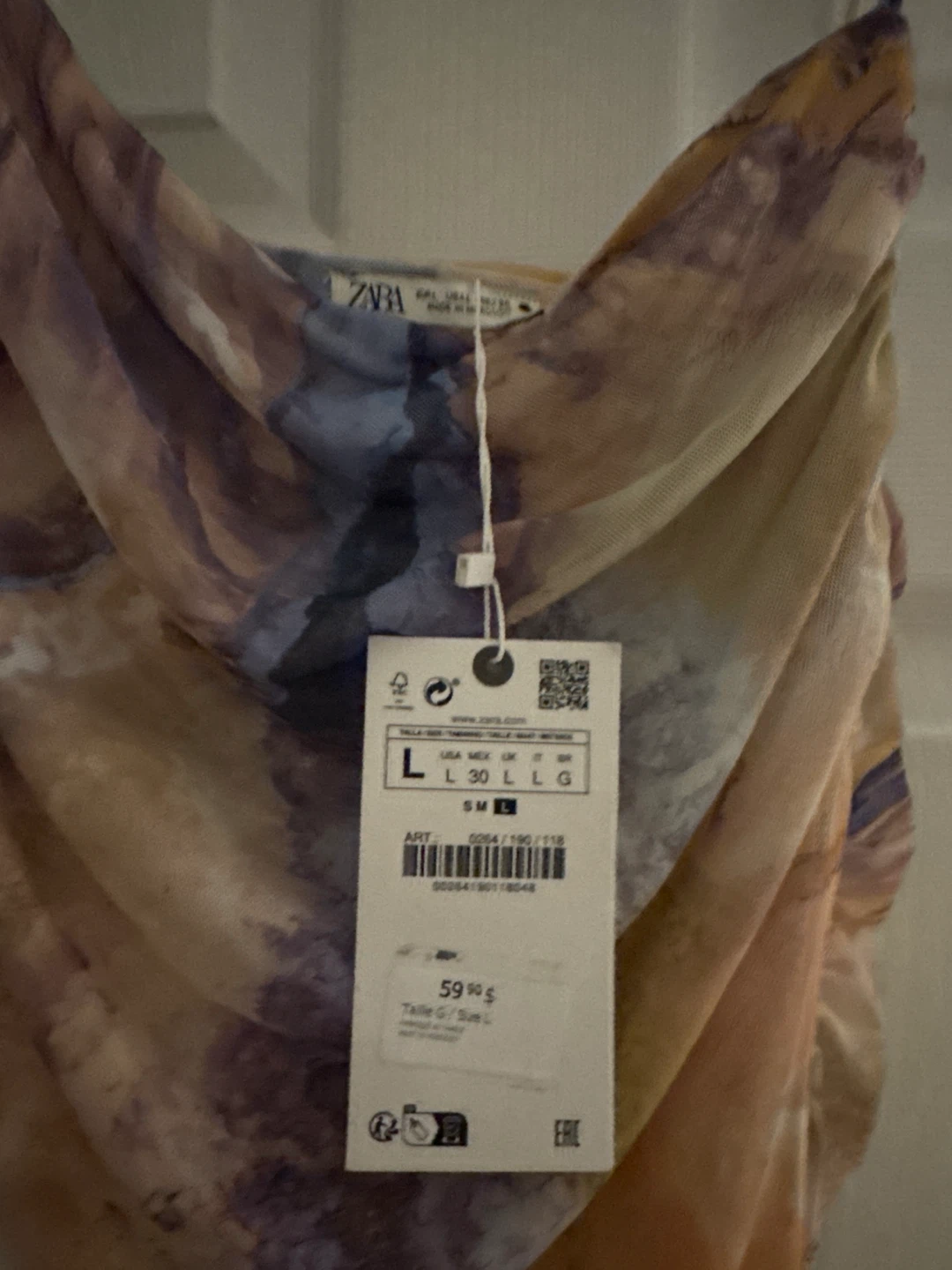ZARA Ruched Mesh Maxi Dress - photo 2