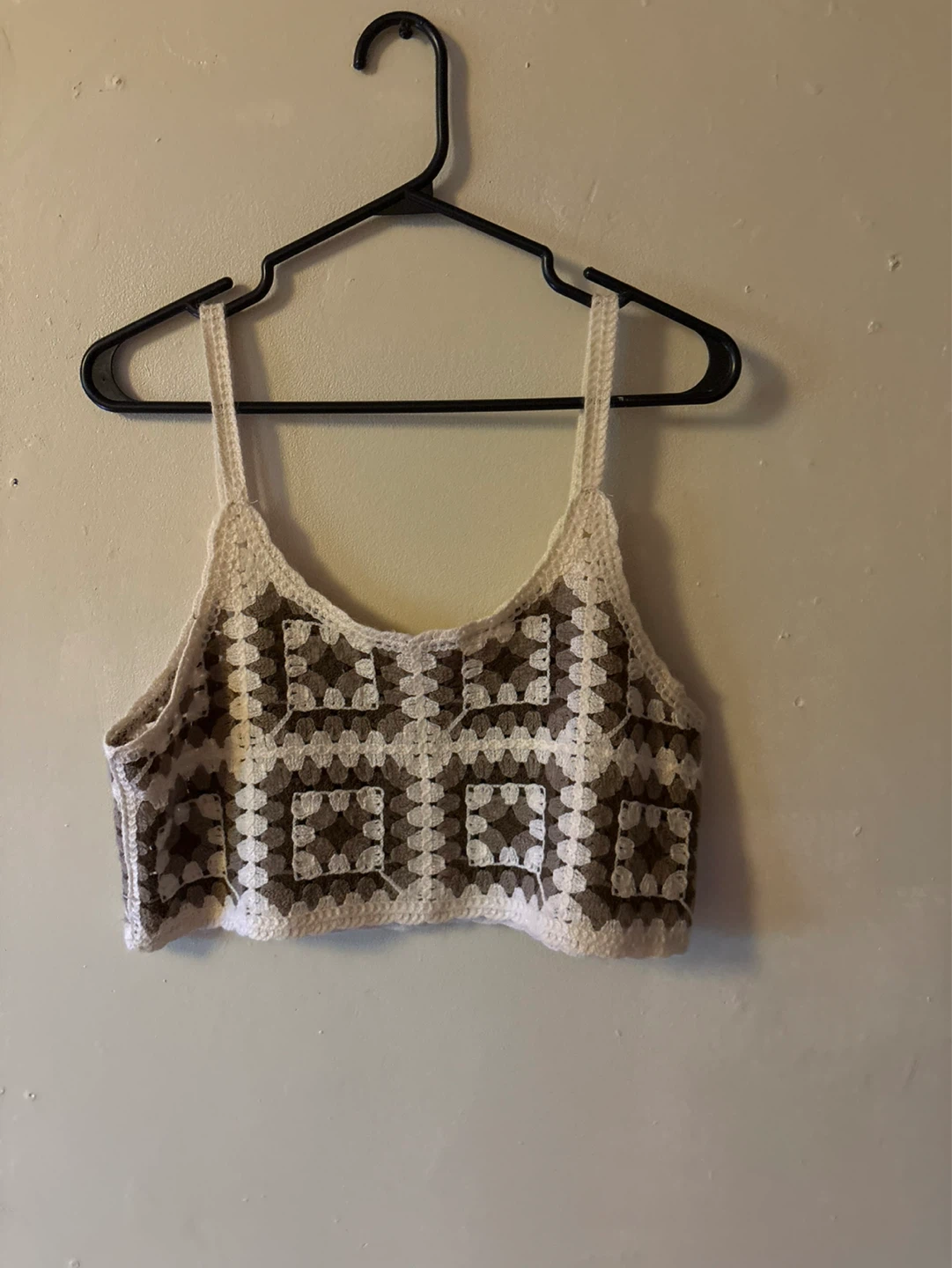Crocheted Granny Square Crop Top & Shorts Set - photo 2
