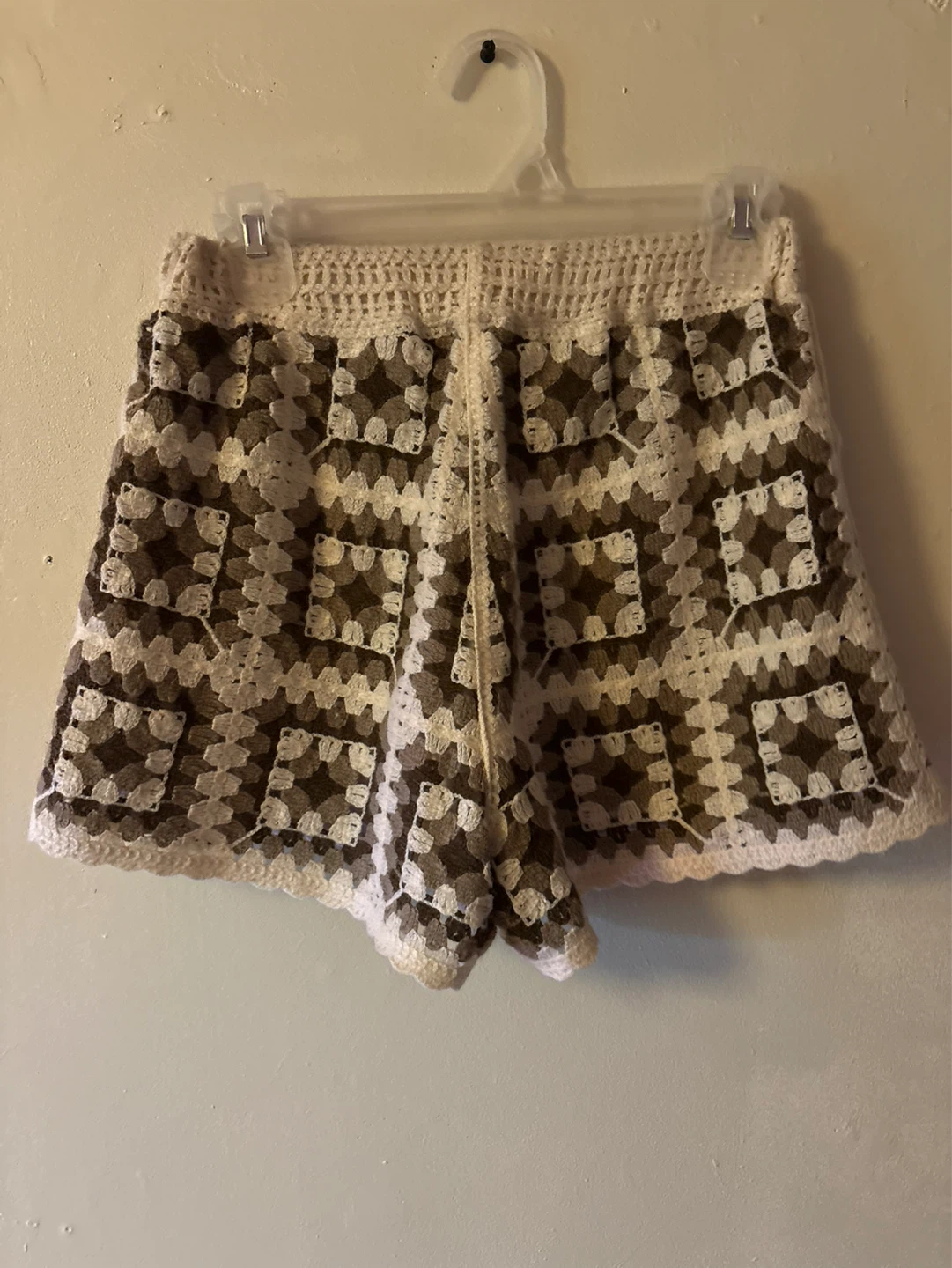 Crocheted Granny Square Crop Top & Shorts Set - photo 4