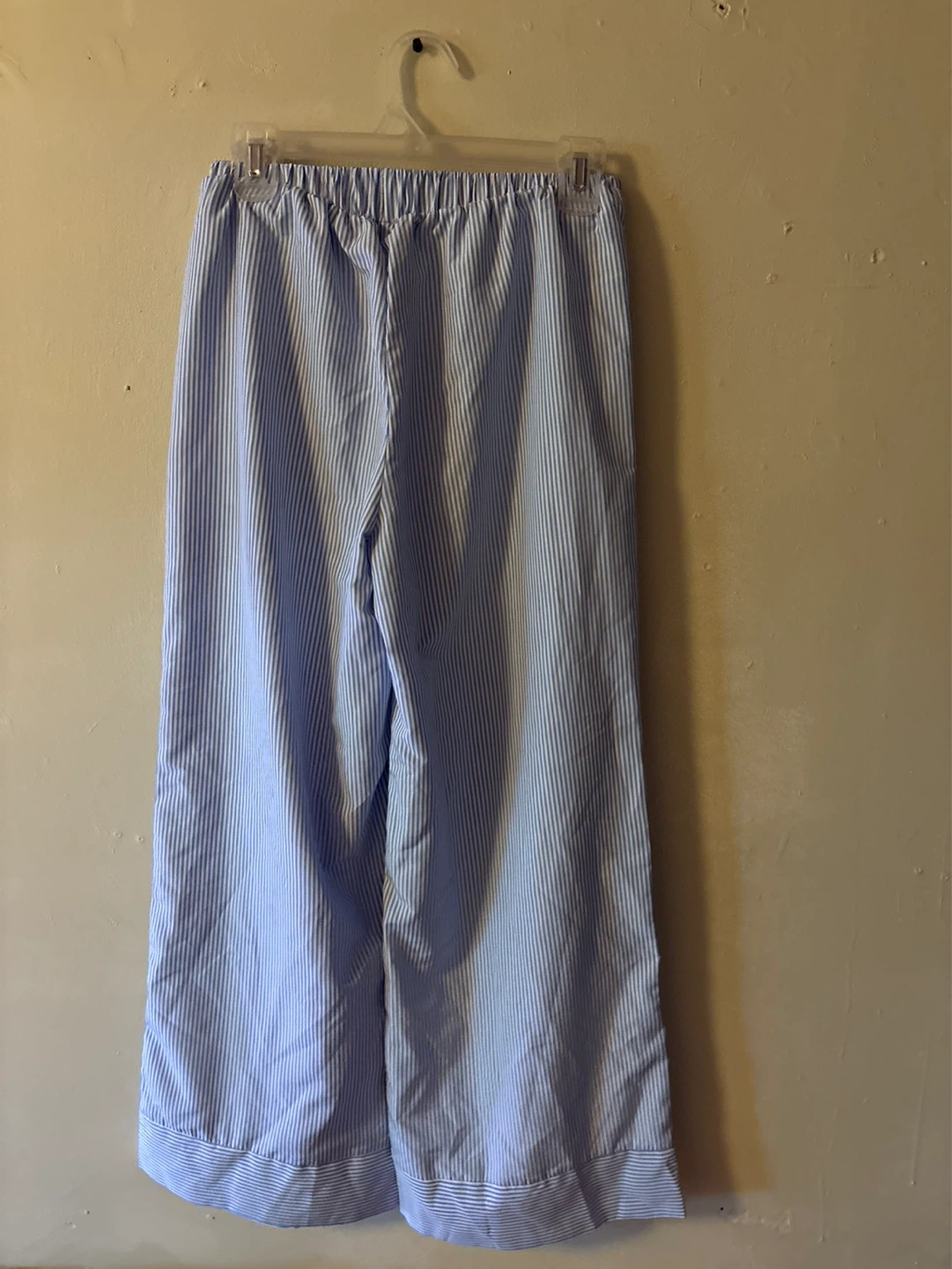Blue Striped Wide-Leg Pants - photo 2