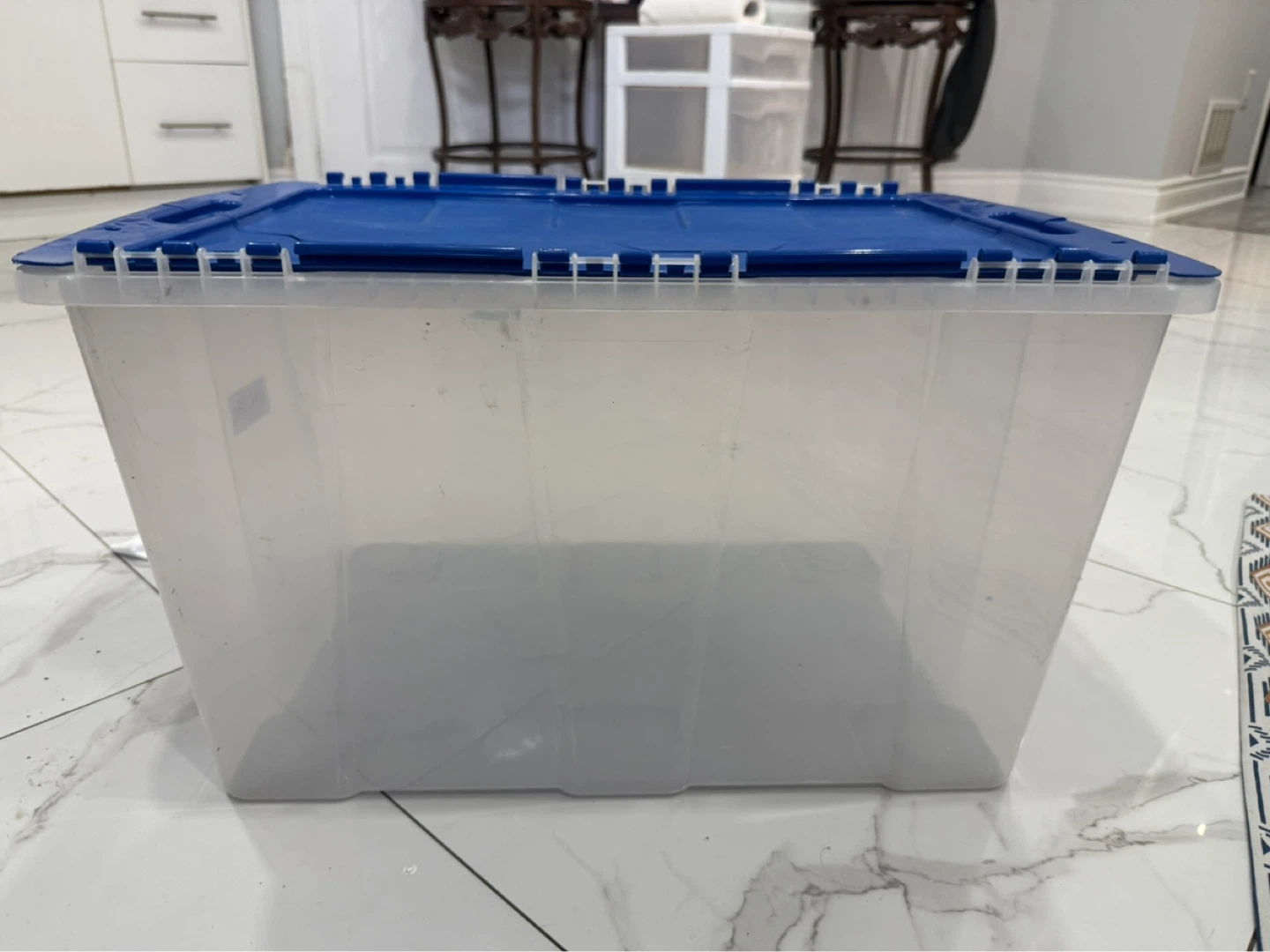 14-Gallon Clear Storage Bin with Attached Flip-Top Lid (52L) - photo 5