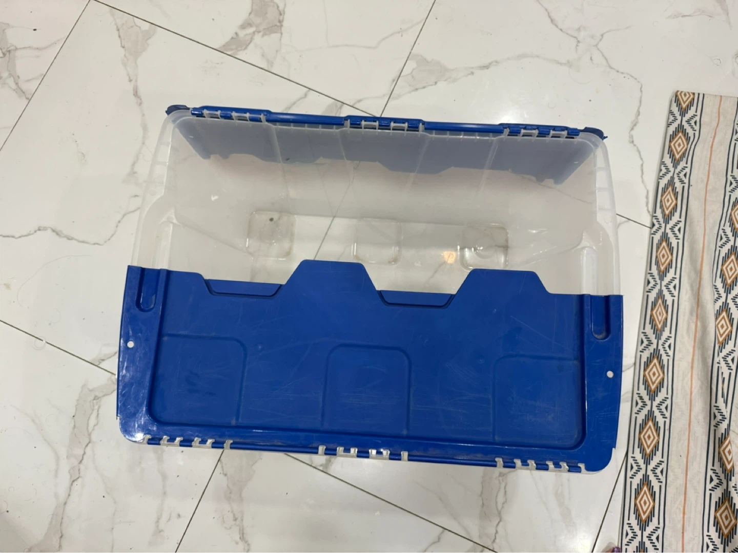14-Gallon Clear Storage Bin with Attached Flip-Top Lid (52L) - photo 2