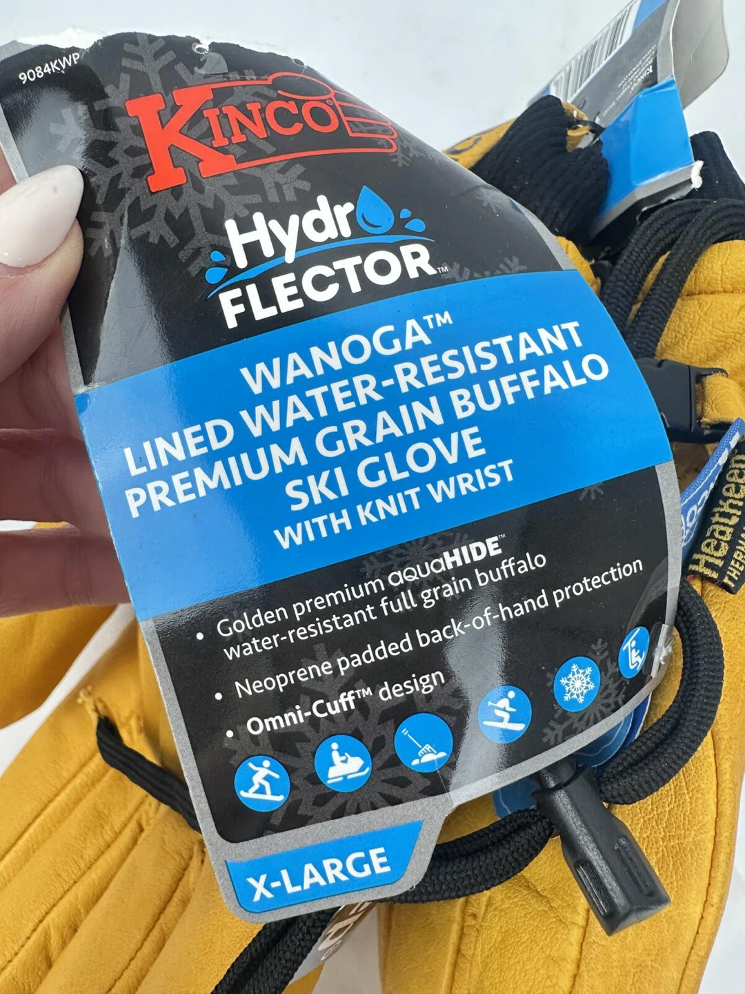 Kinco HydroFlector Ski Gloves XL Buffalo Leather Waterproof - photo 3