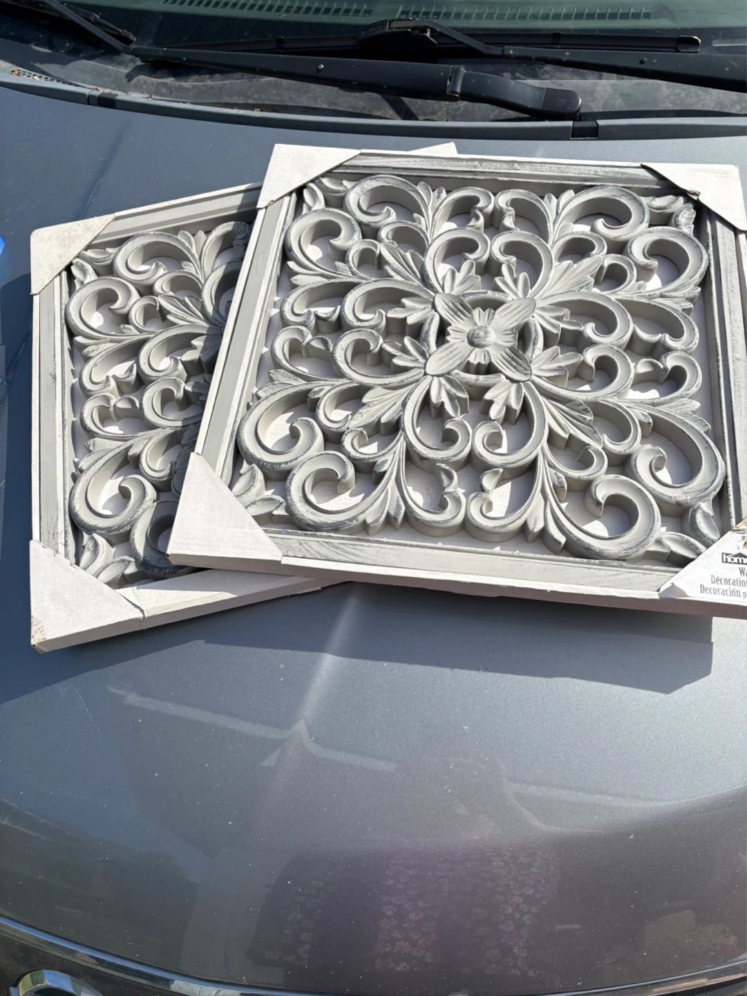 HomeGoods Carved Wall Decor Set
