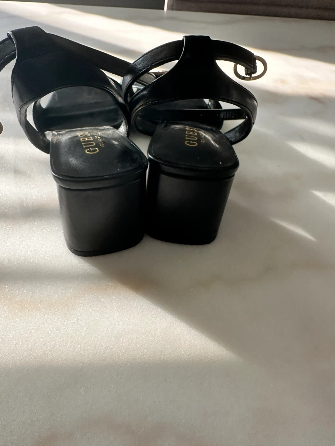 Black Guess Block Heel Sandals - photo 3